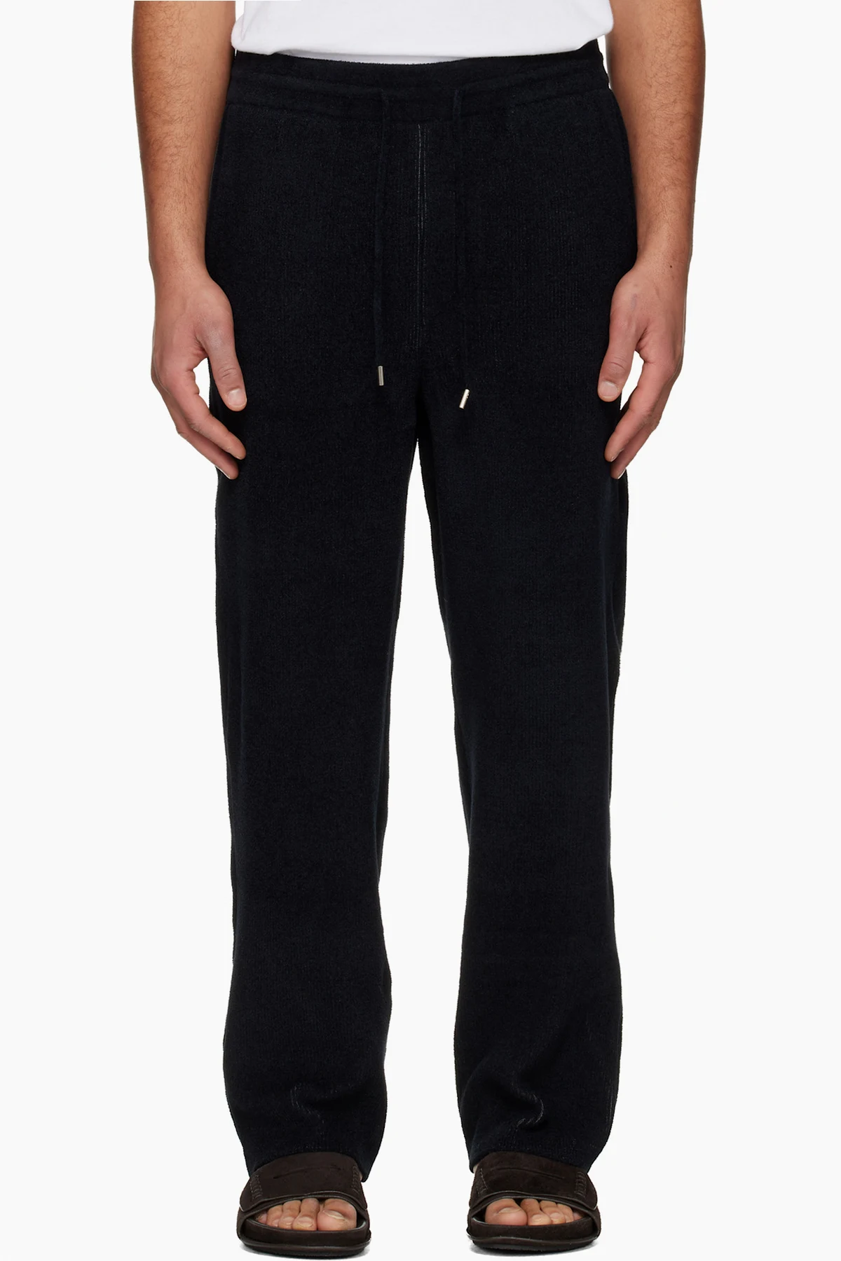 Black Essential Knit Trousers