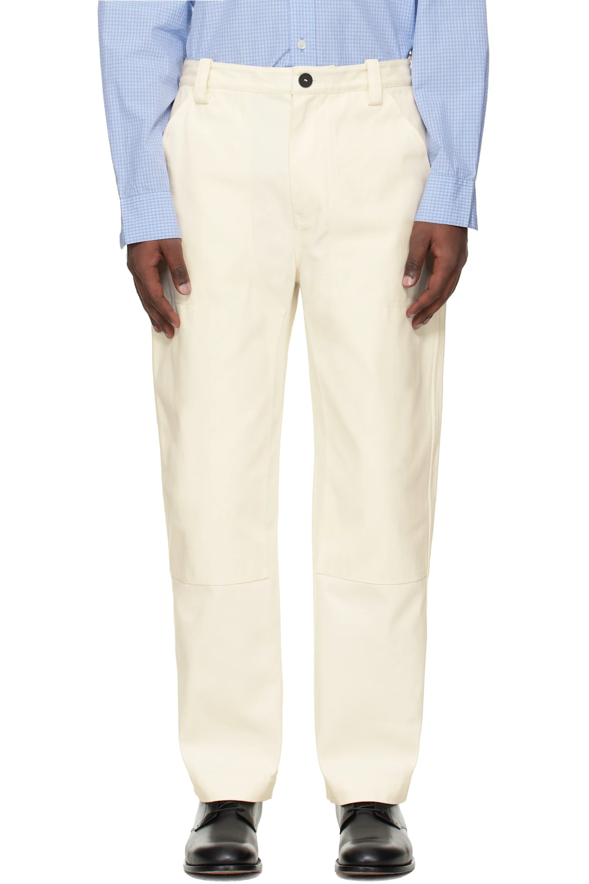 White Aaron Levine Edition Denver Trousers