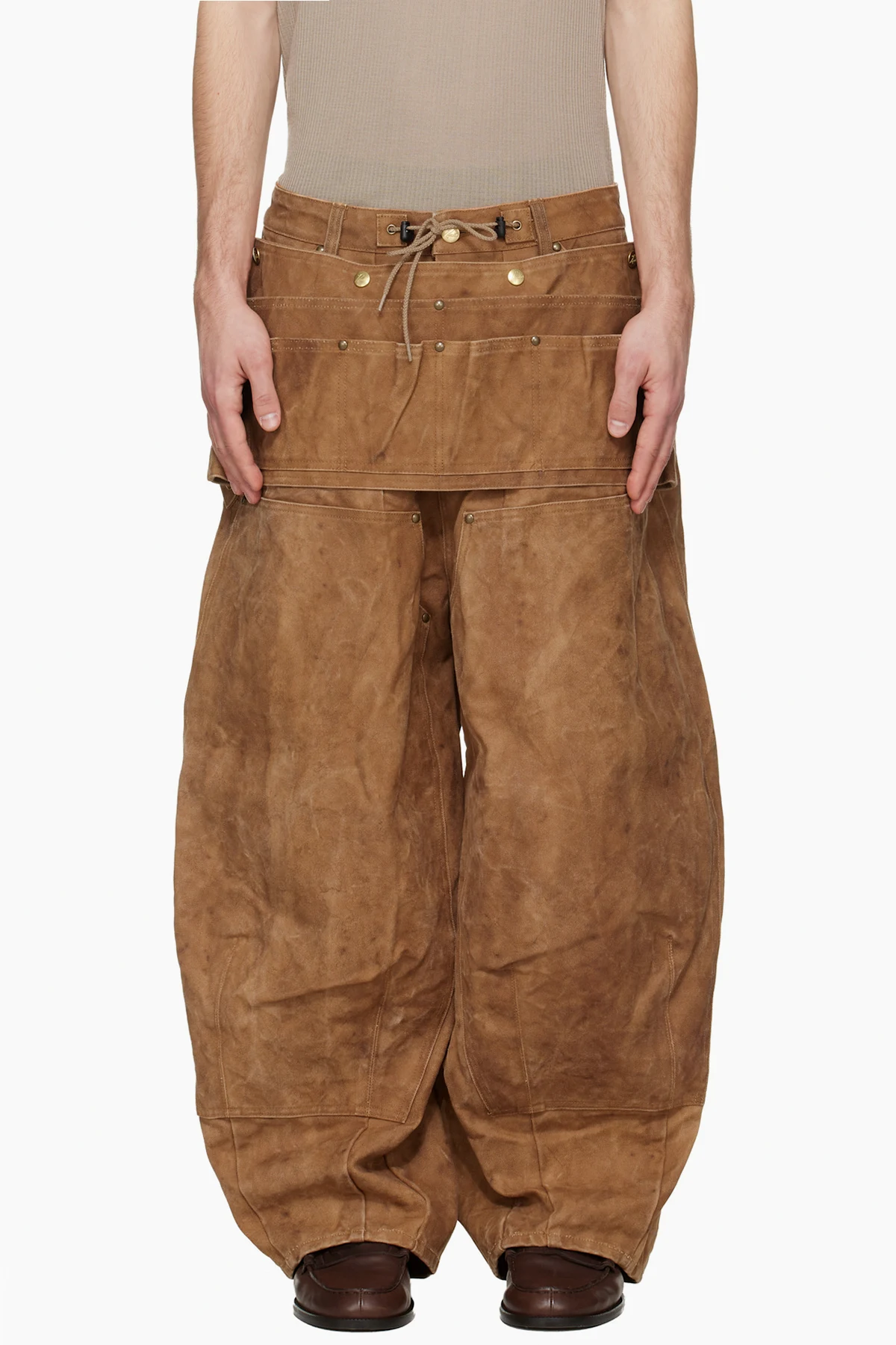 Brown Apron Painter Trousers