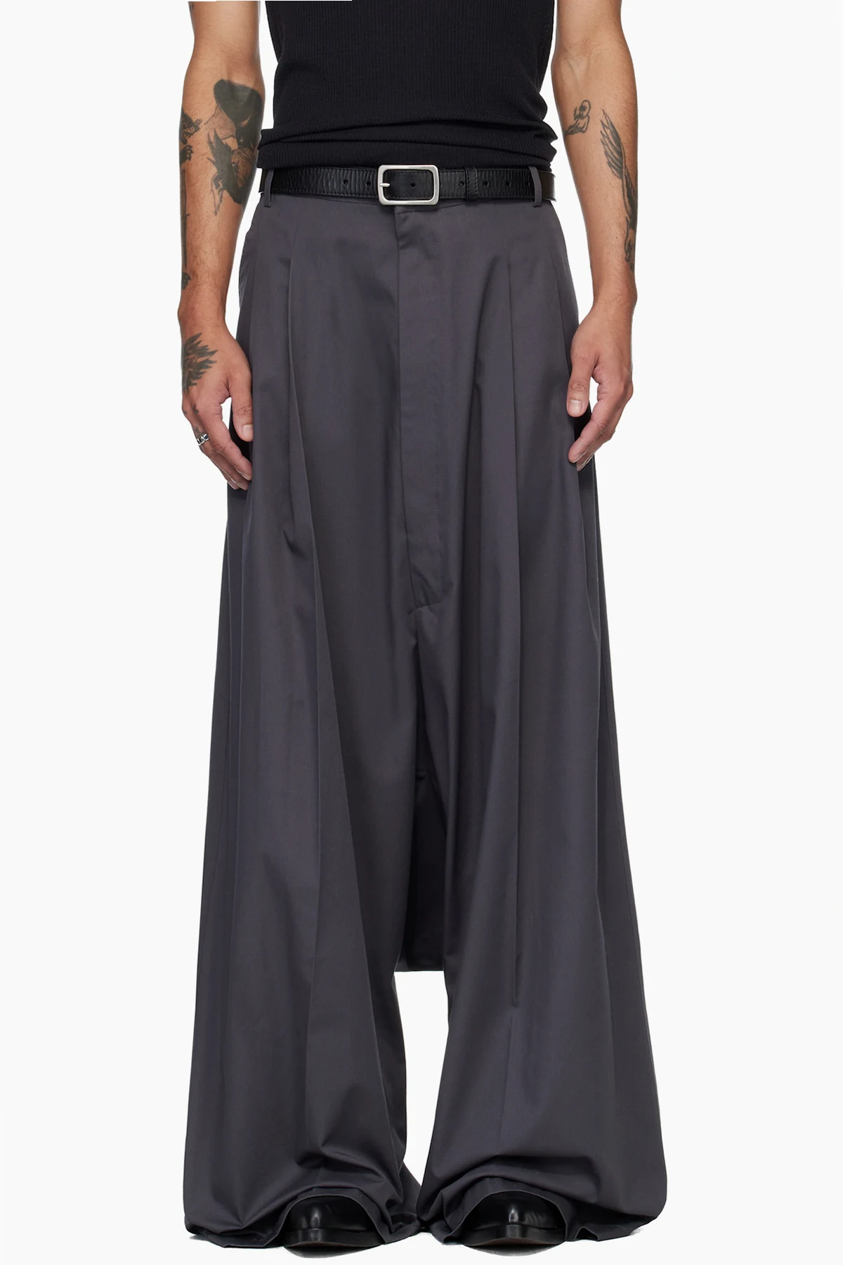 Gray Lowline Trousers