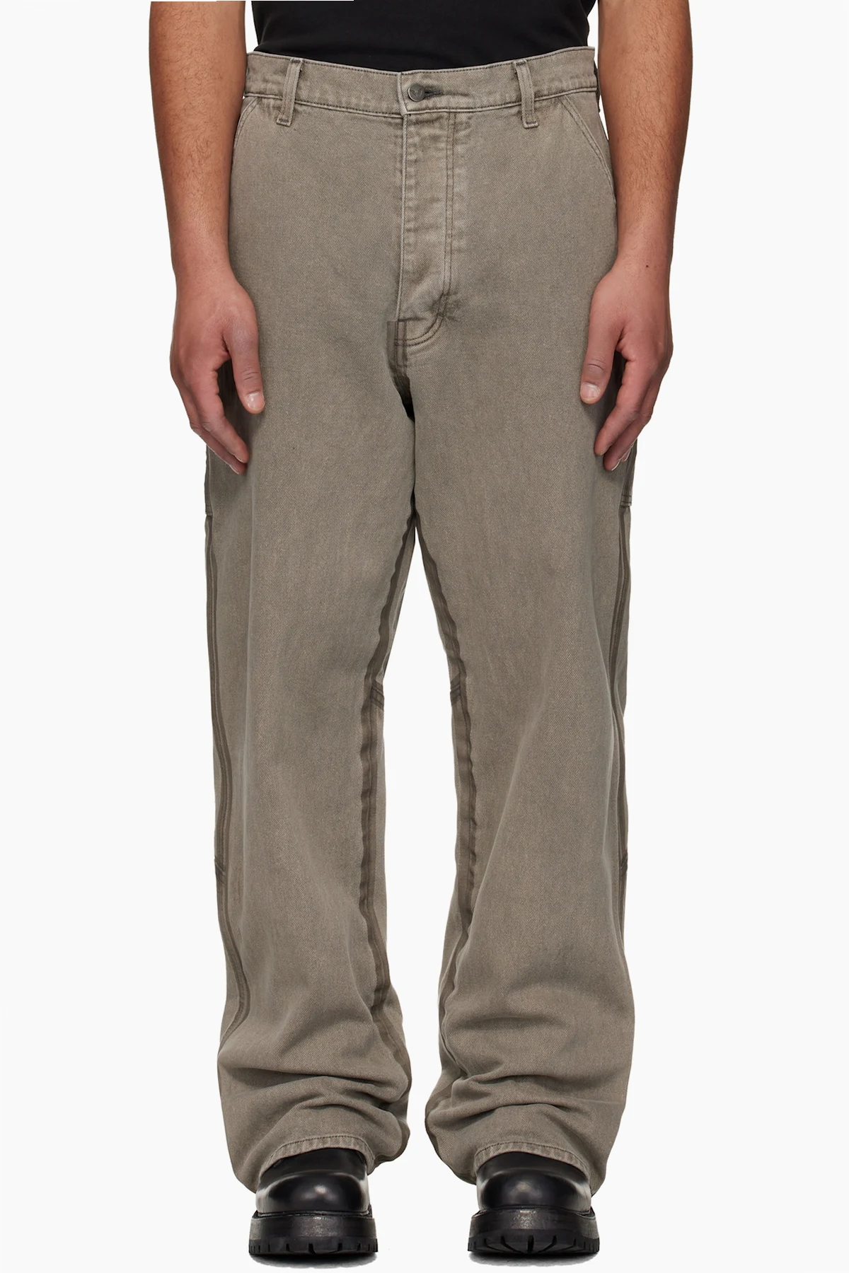 Gray Underground Taped Seam Trousers
