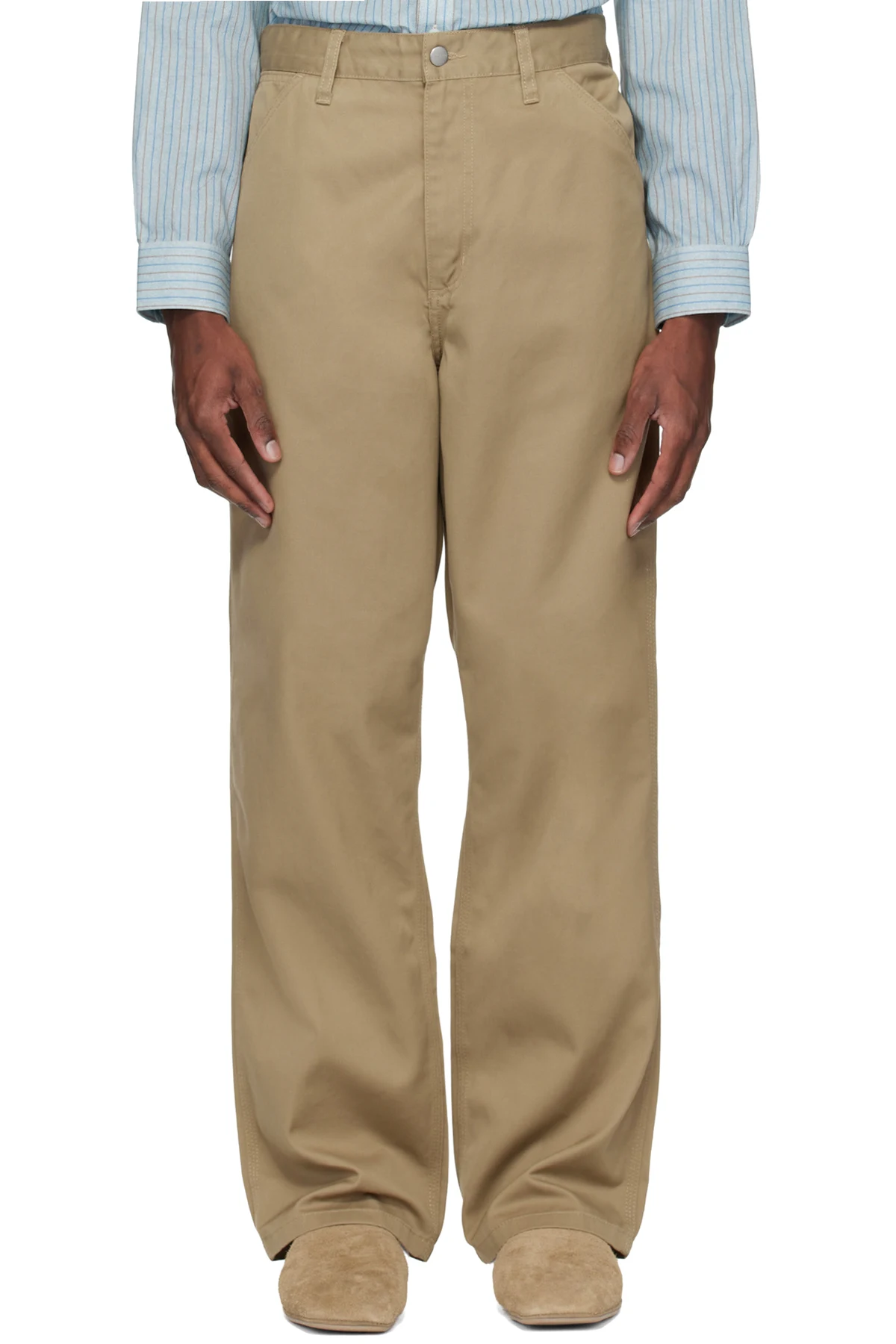 Tan Simple Trousers