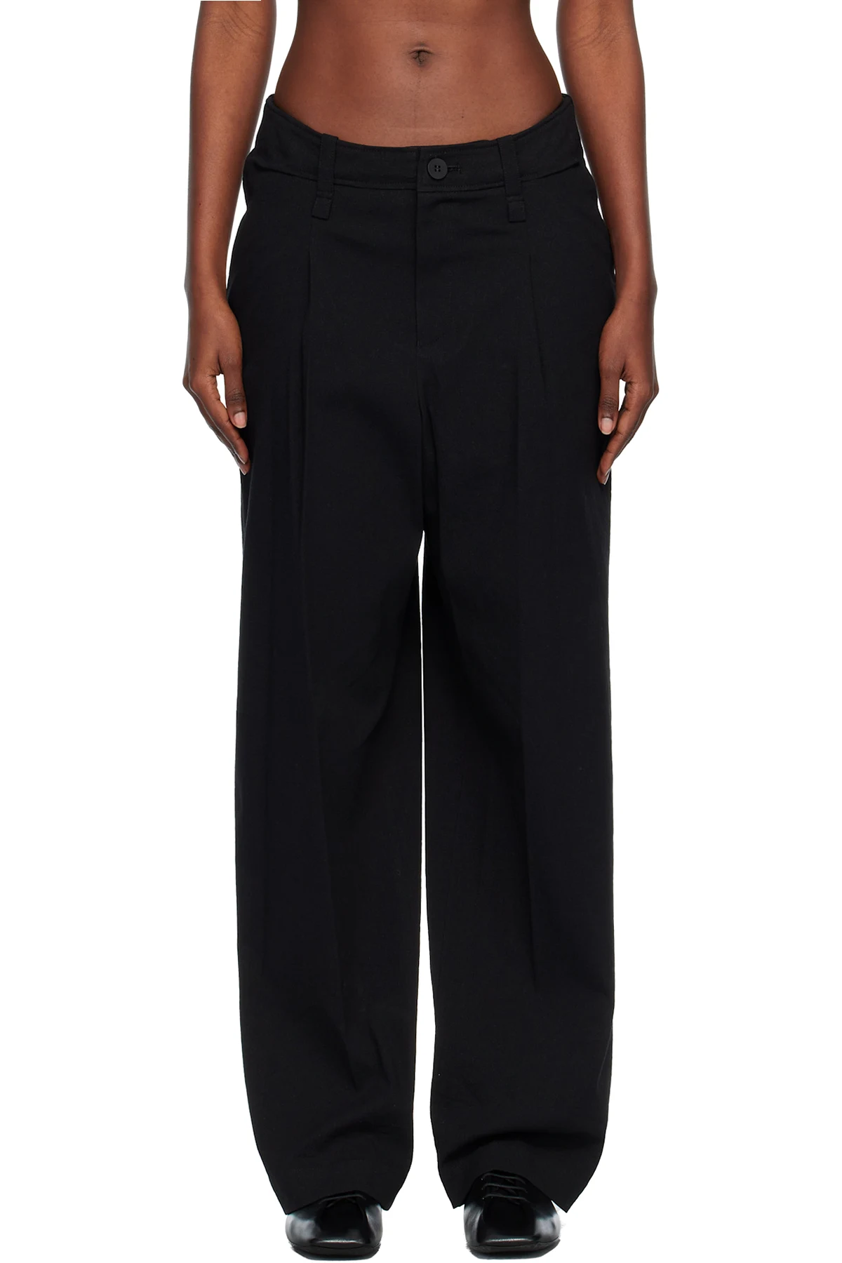 Black 'Like Torso Like Shirt' Trousers