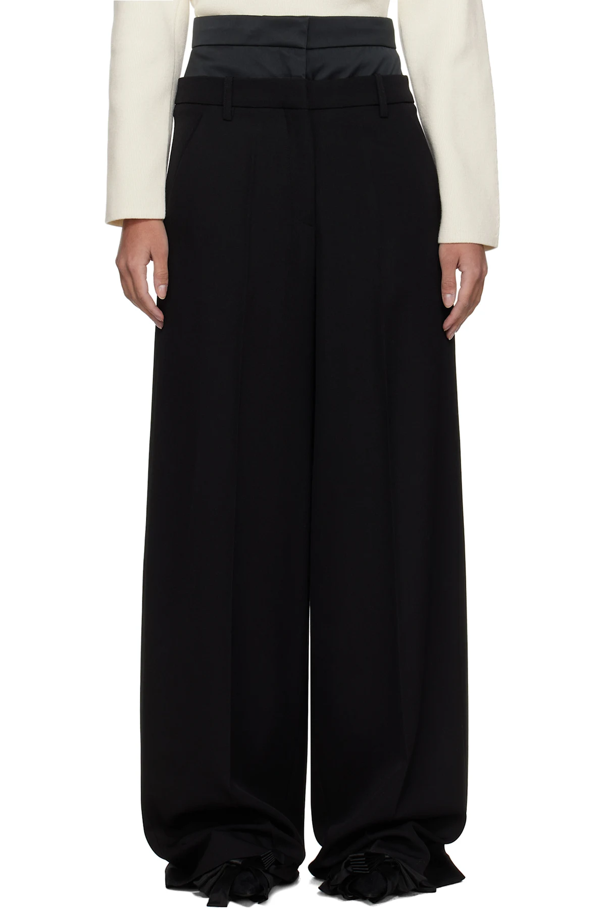 Black Wide Leg Trousers