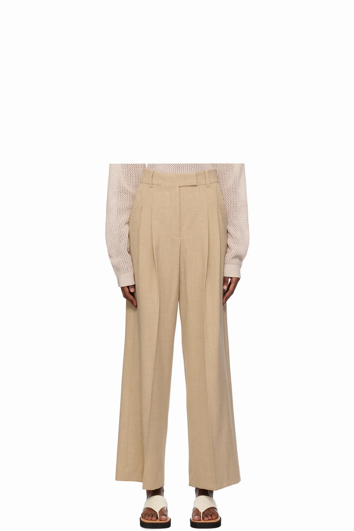 Beige Cymbaria Trousers