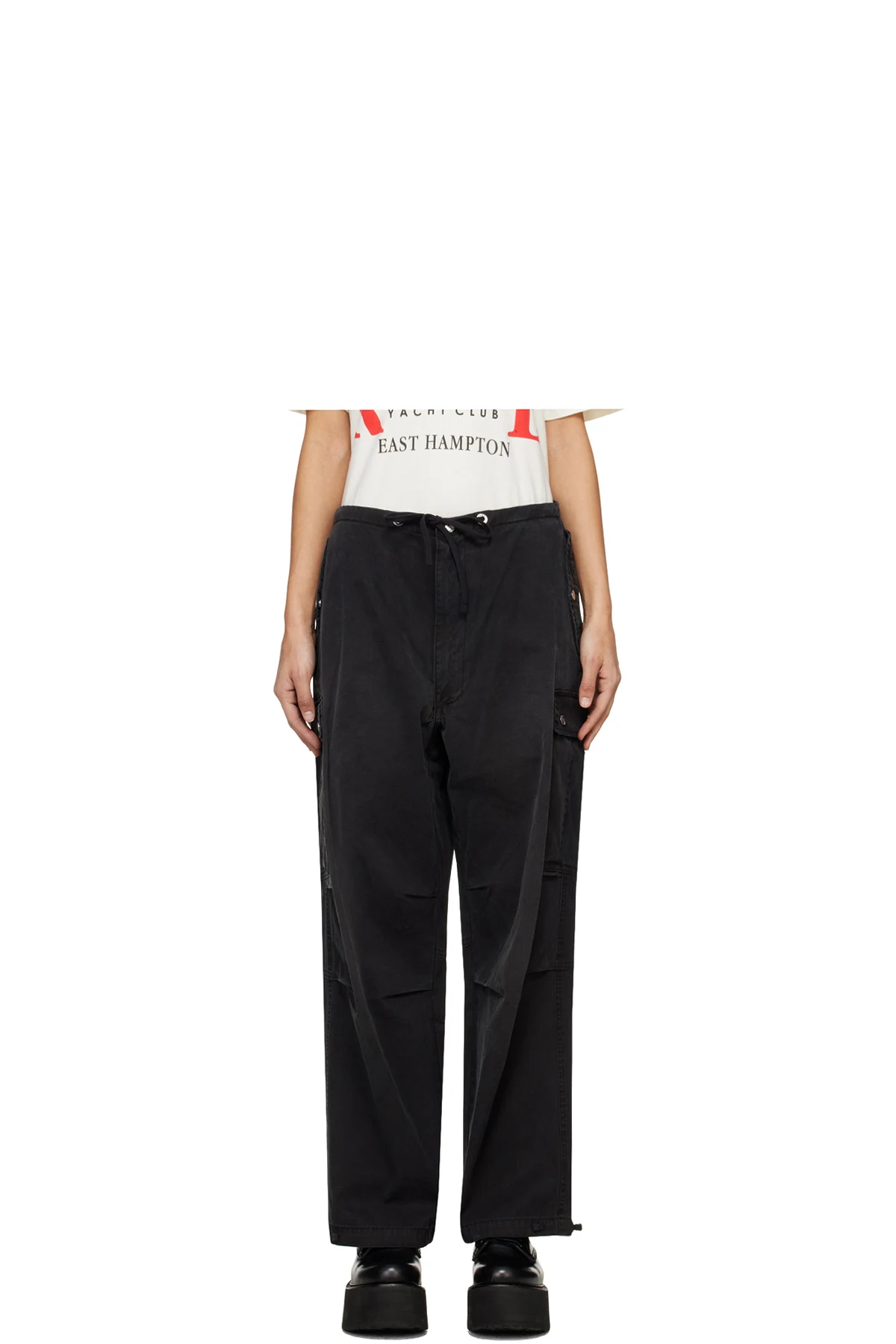 SSENSE Exclusive Black Parachute Trousers