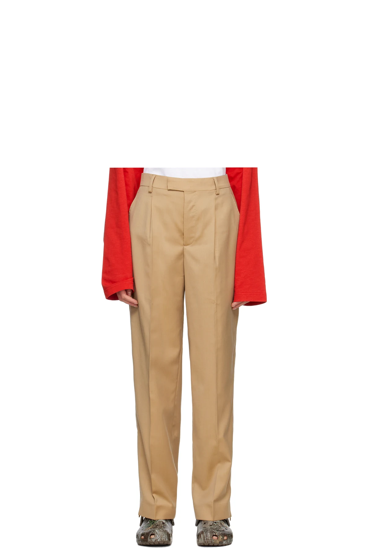 Tan Tailored Trousers