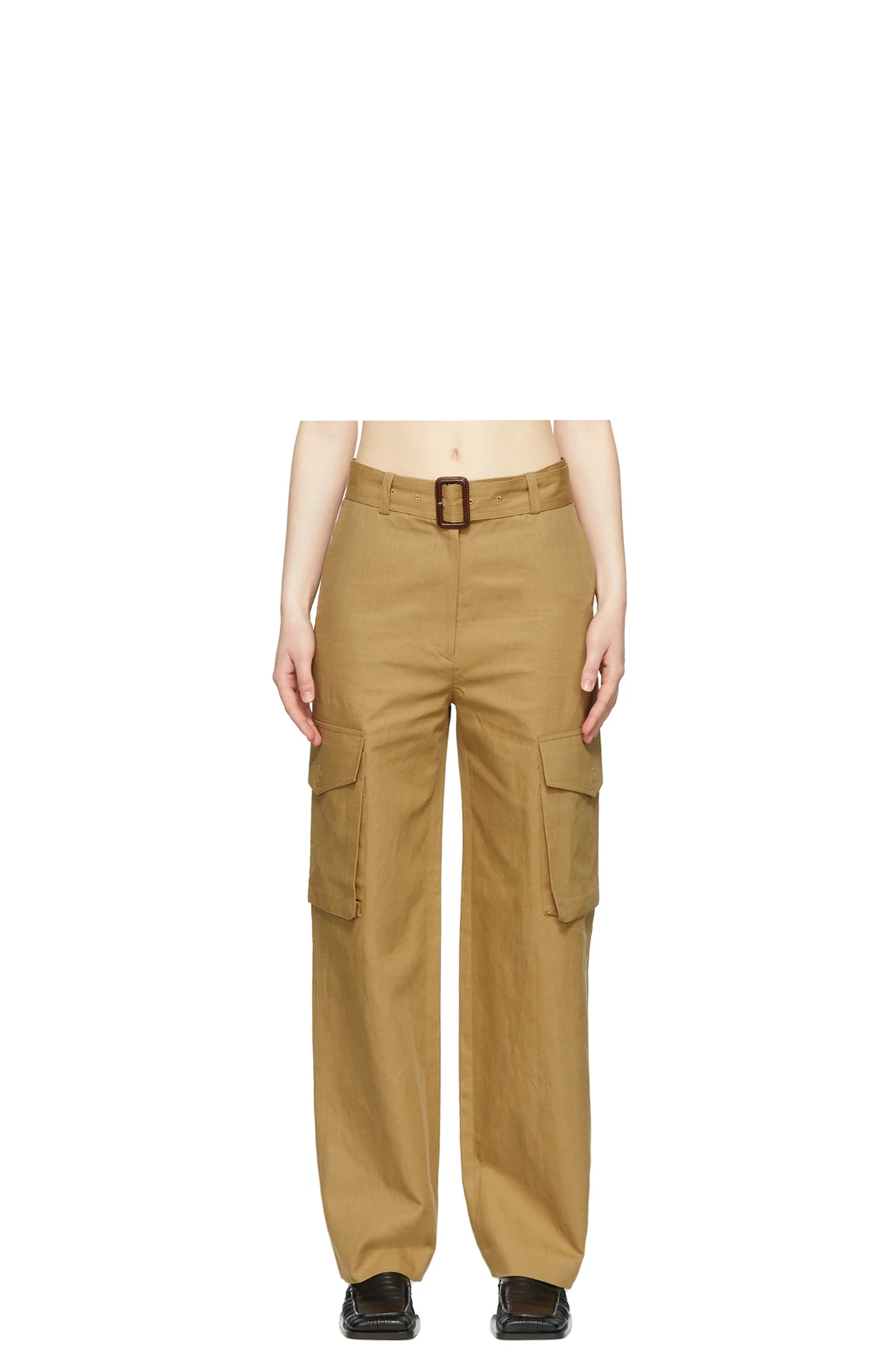 Beige Linen Trousers