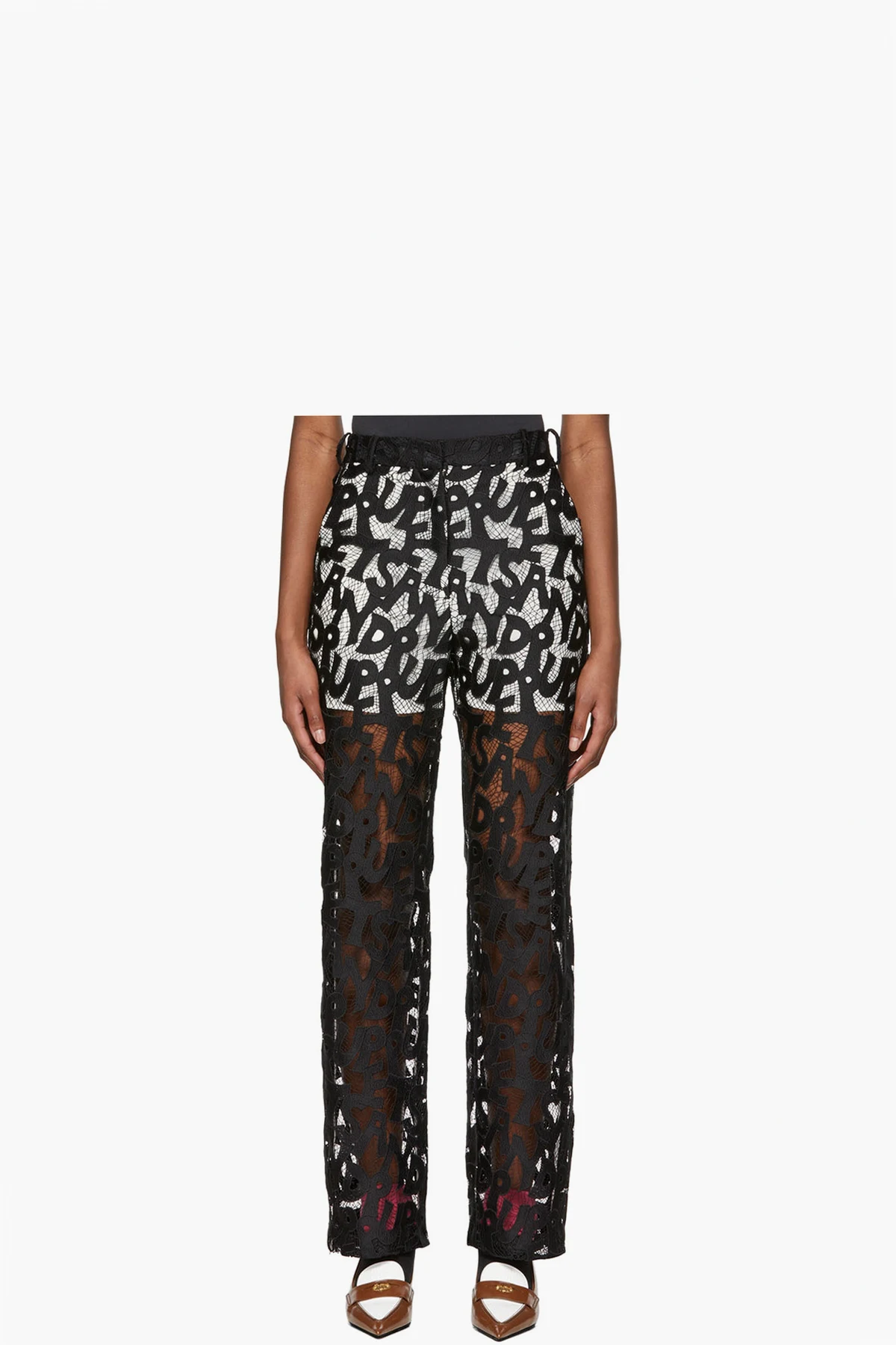 Black Polyester Trousers