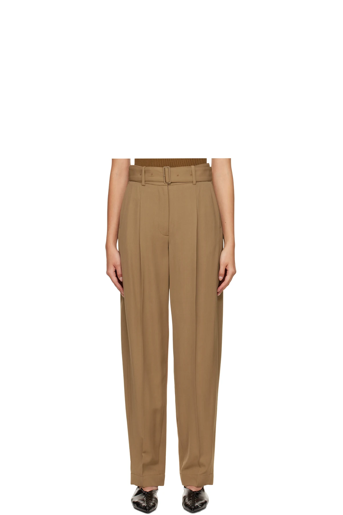 Tan Drew Trousers