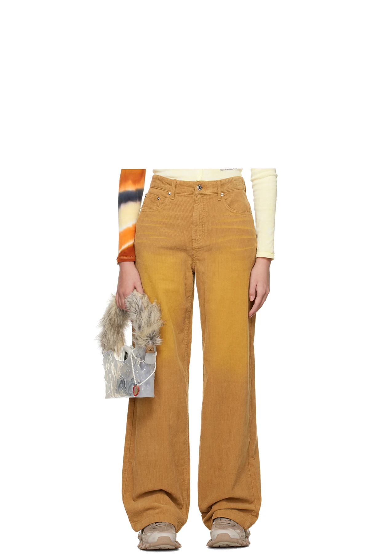 Brown Washed Trousers