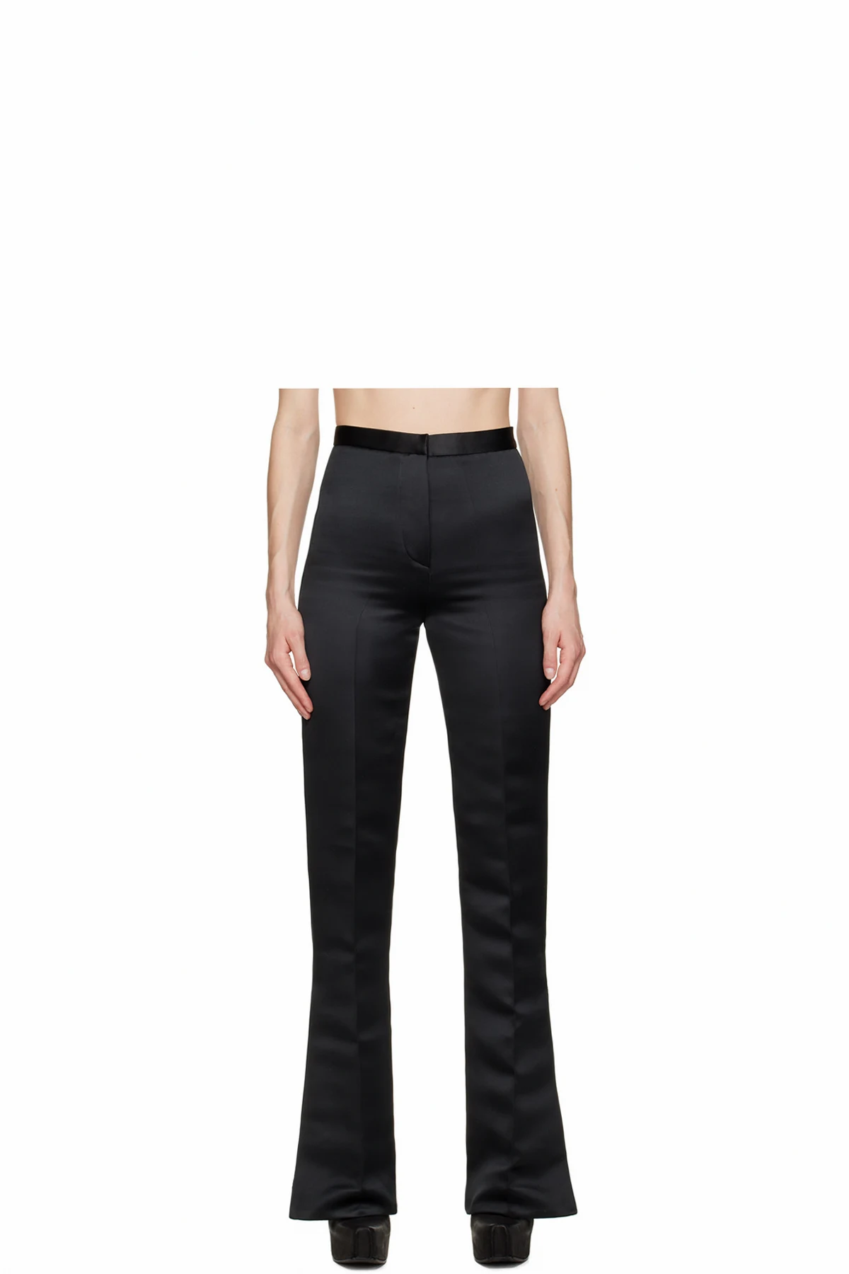 Black Vented Cuff Trousers
