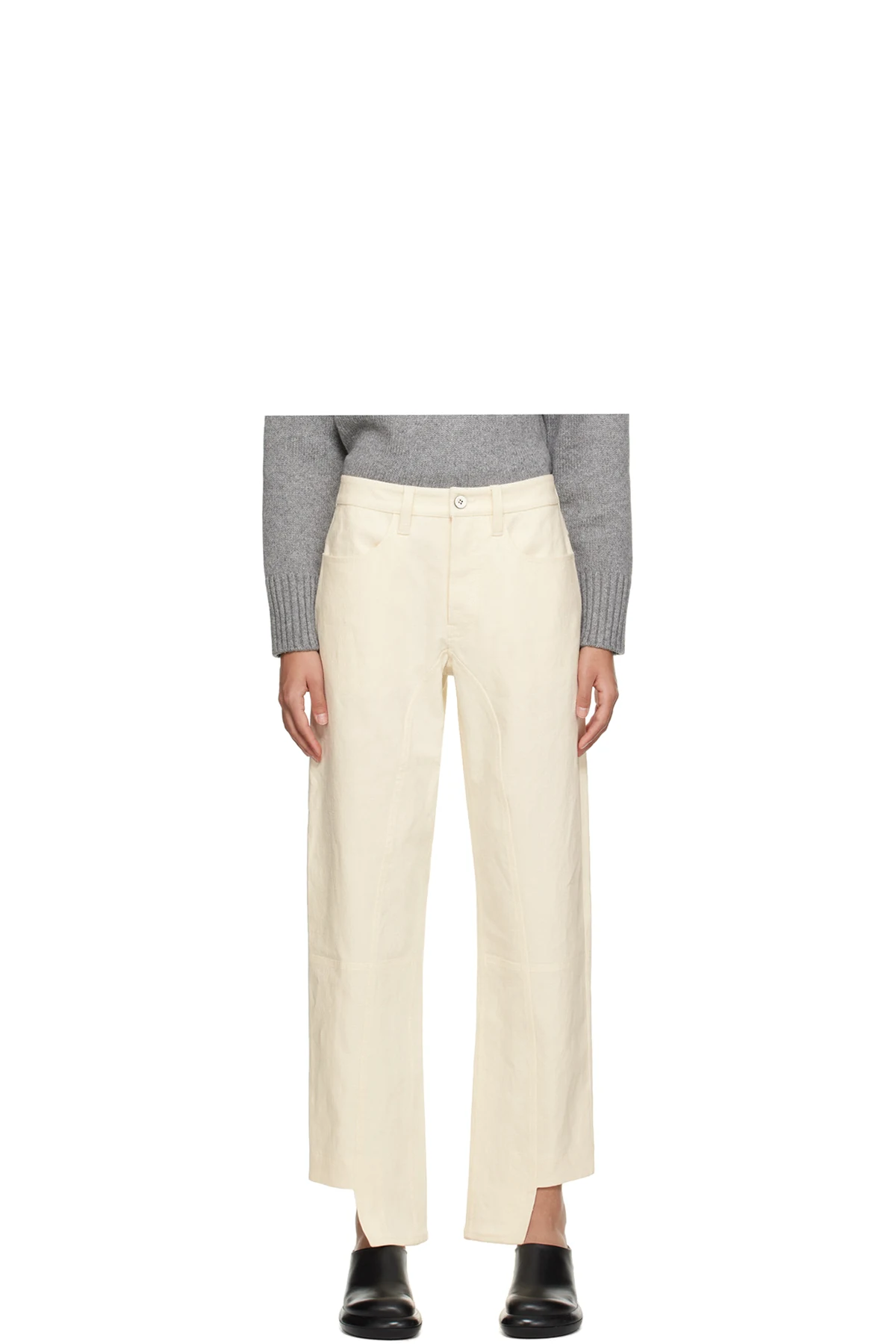 Off-White Stepped Cuff Trousers