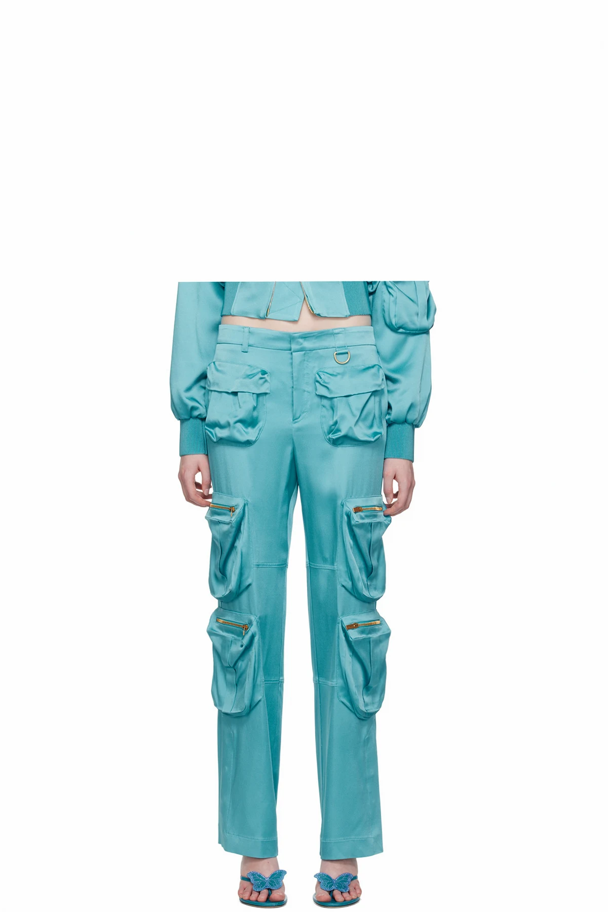 Blue Pocket Trousers