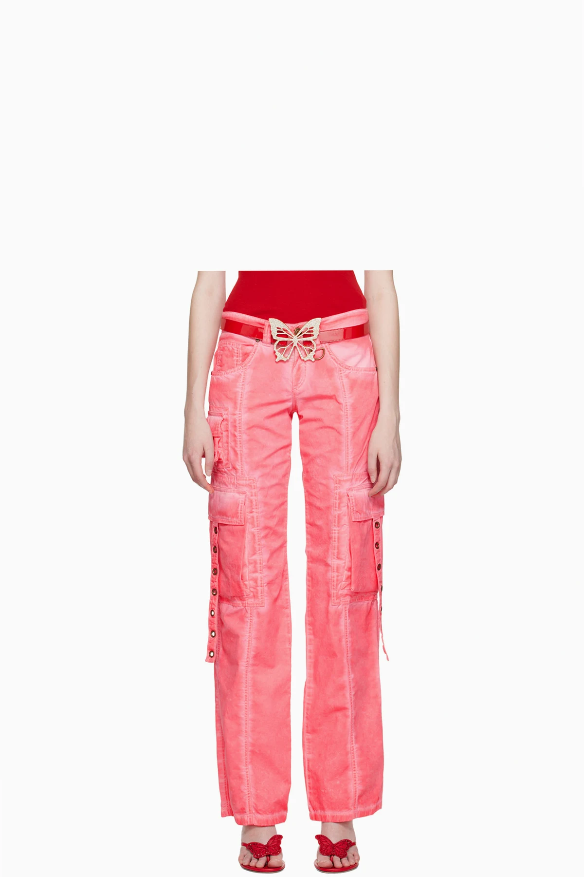 SSENSE Exclusive Pink Trousers