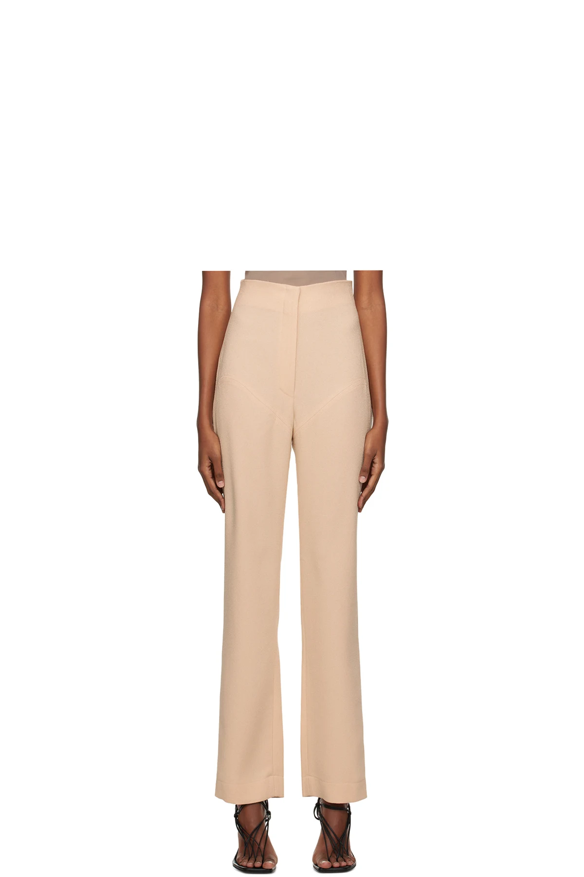 SSENSE Work Capsule – Beige Paneled Trousers