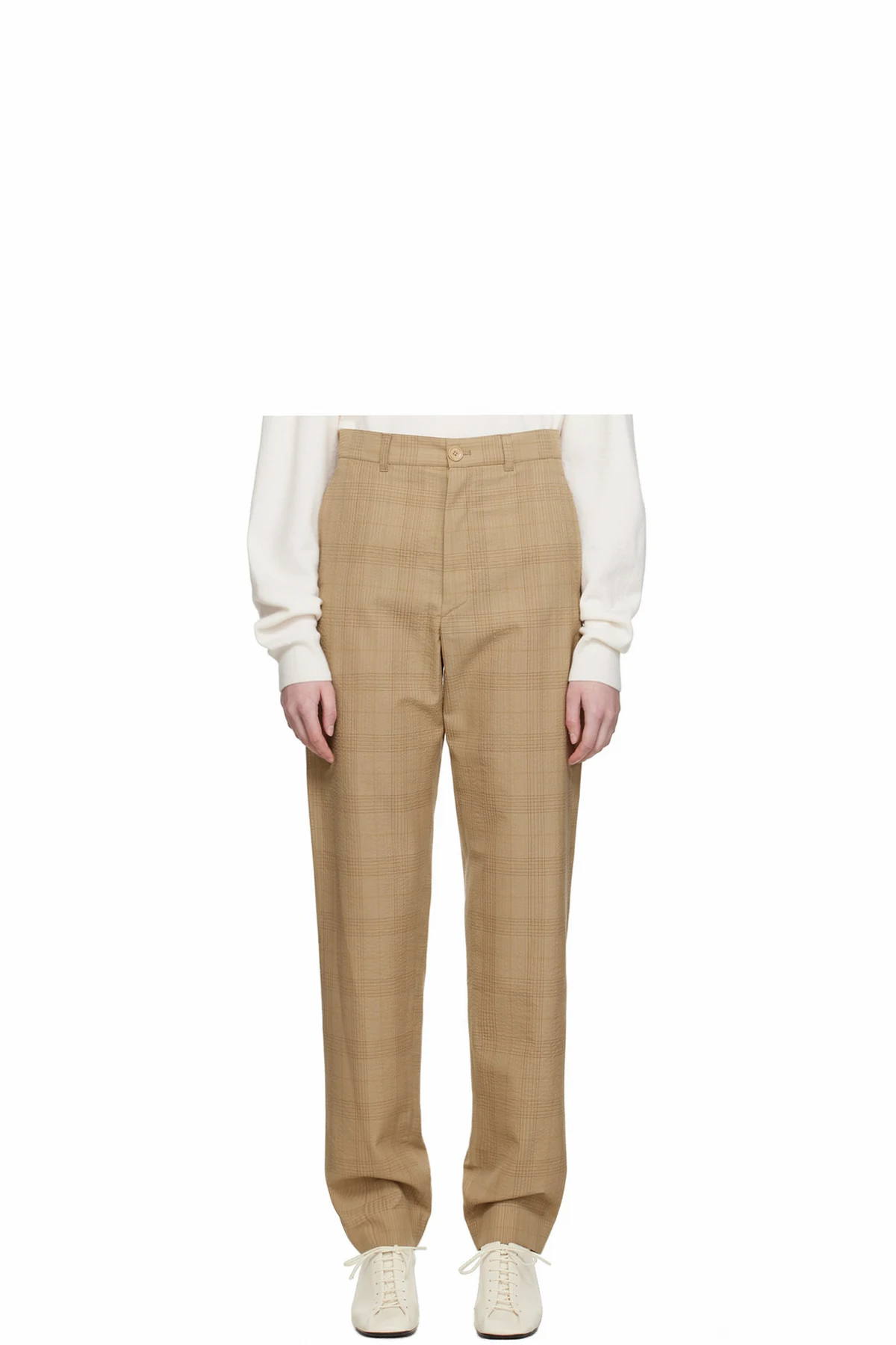Brown Loose Suit Trousers