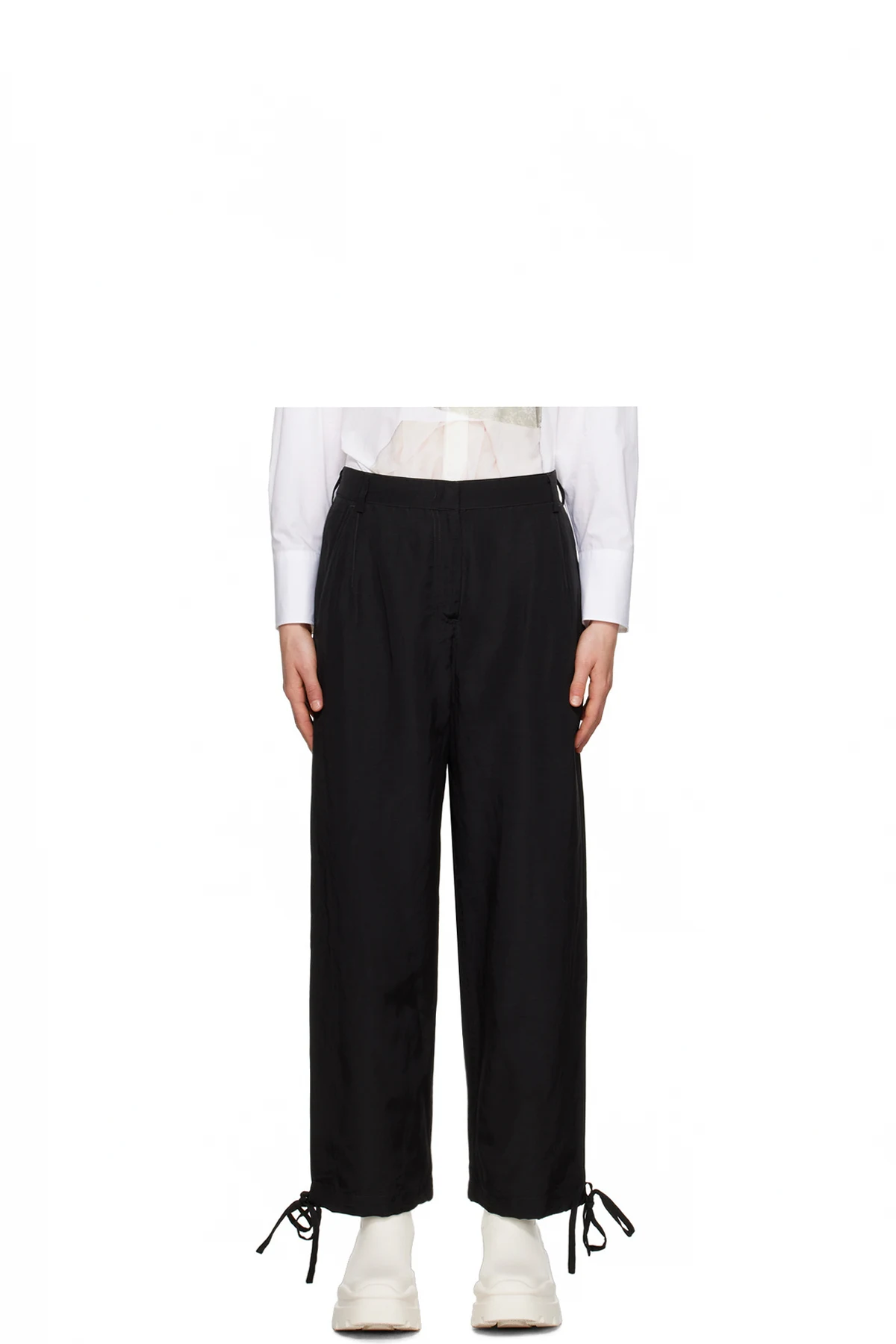 Black Drawstring Trousers