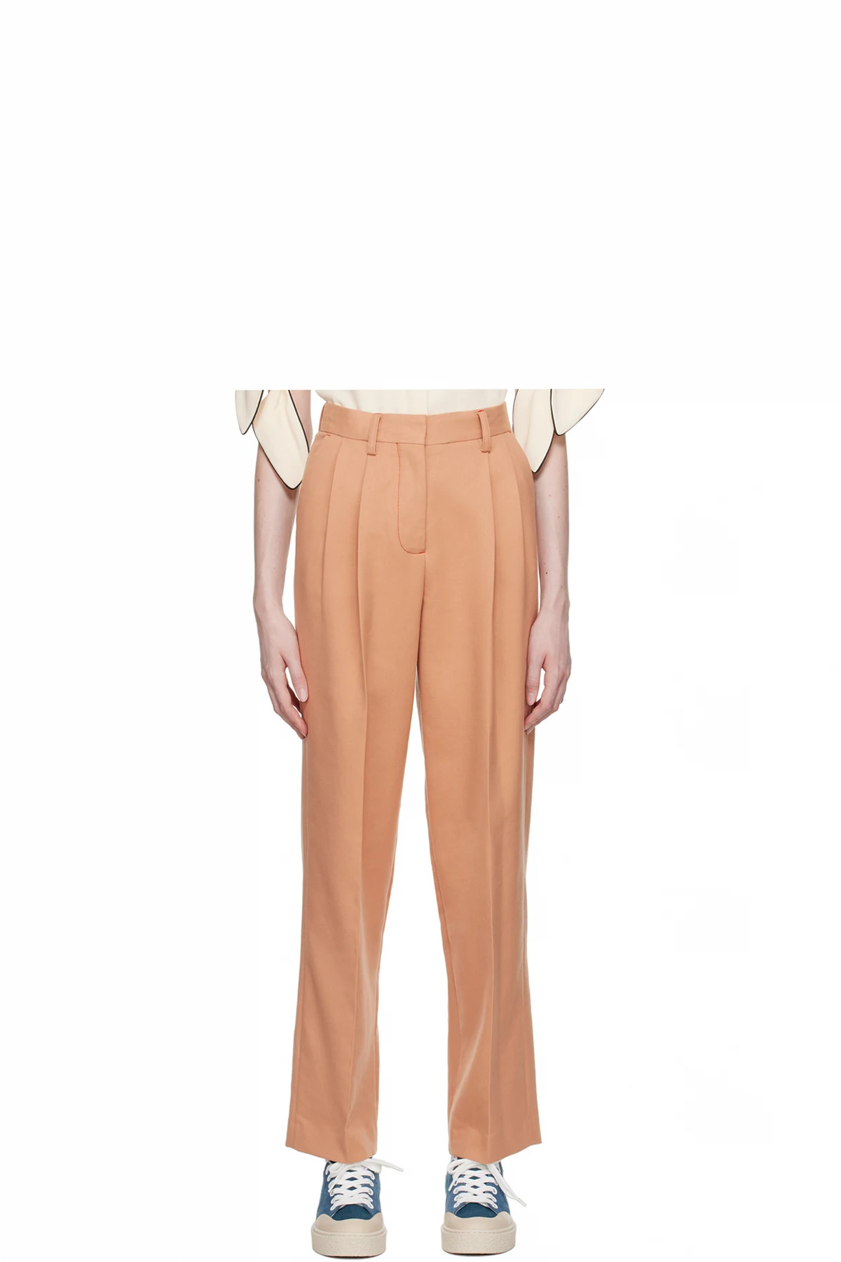 Pink Wide-Leg Trousers
