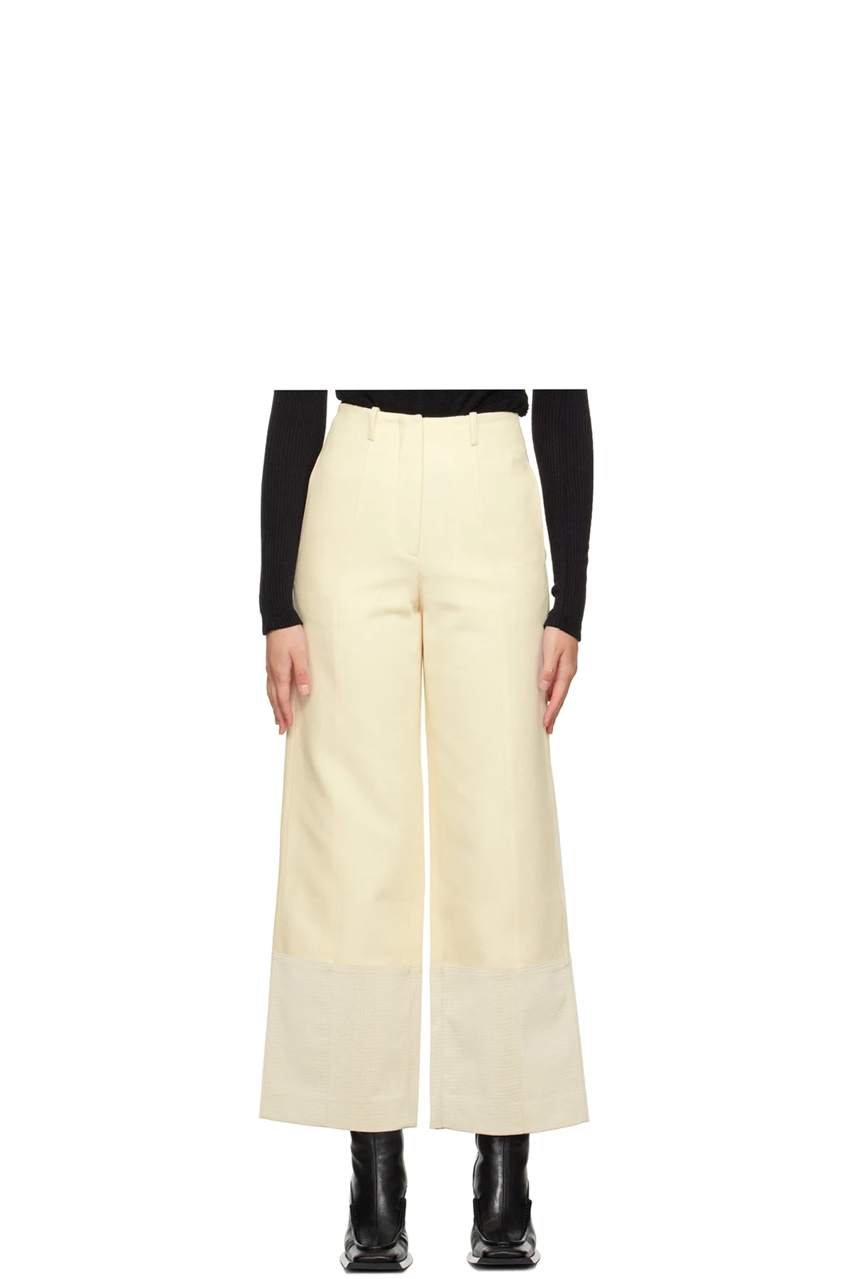 Off-White Embossed Trousers