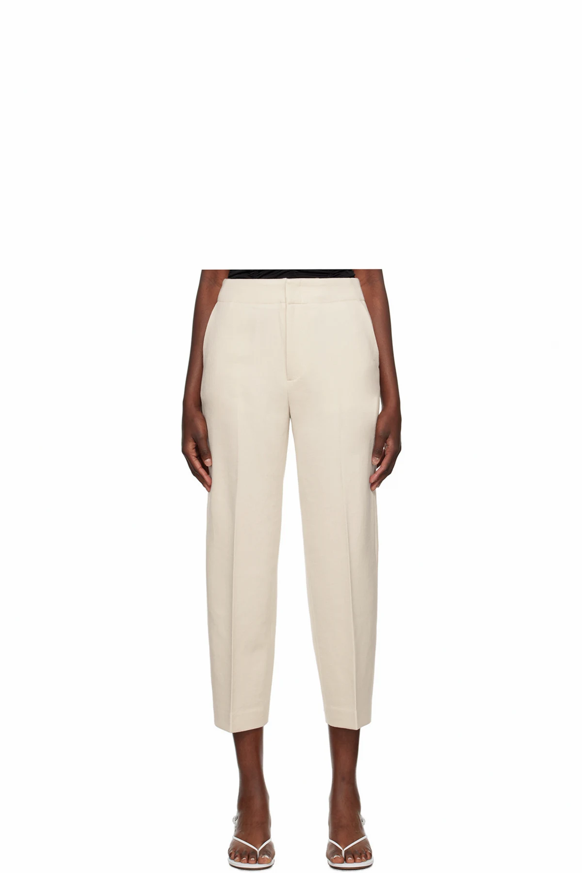 Beige Cheval Trousers