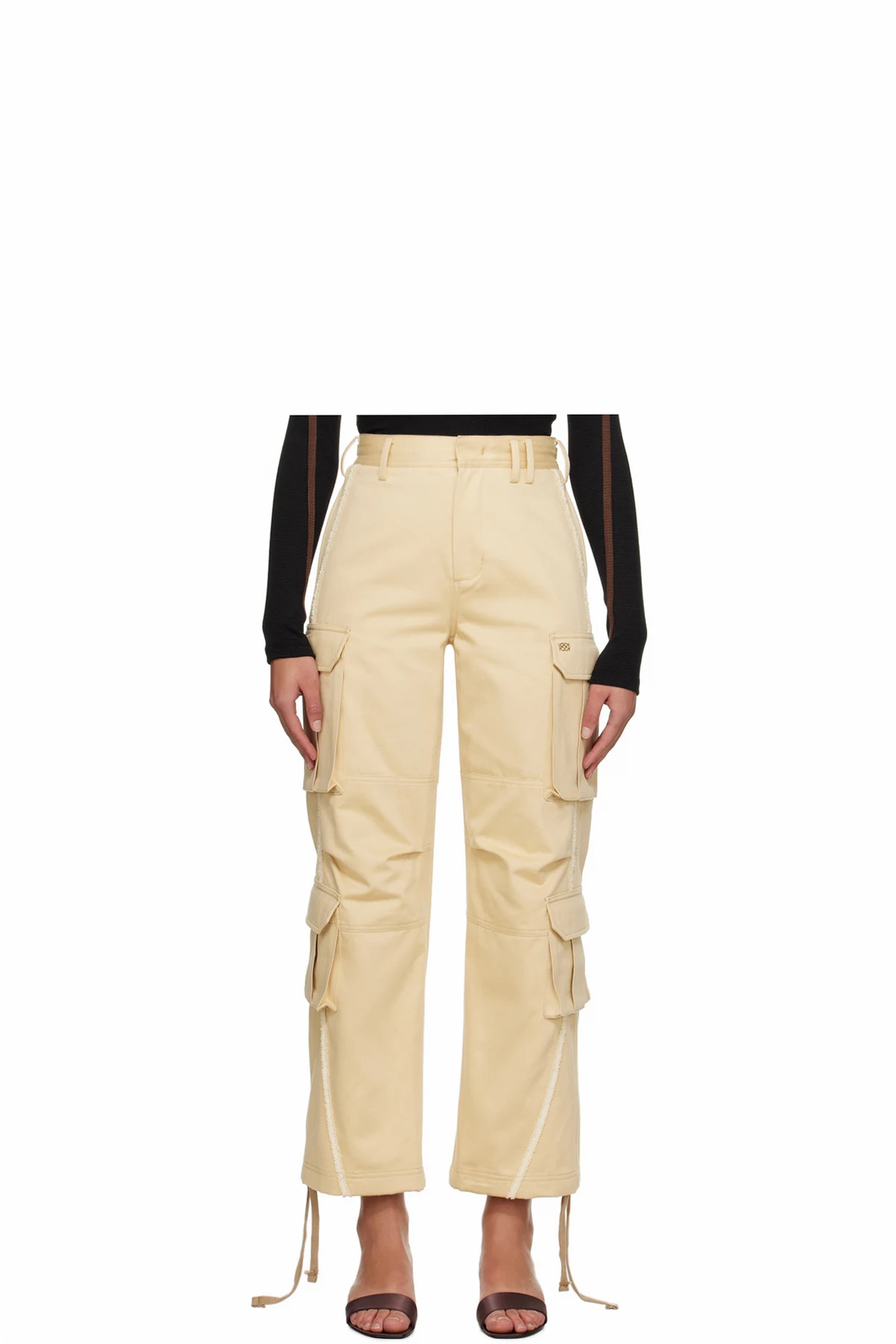 Beige Sophie Cargo Pants