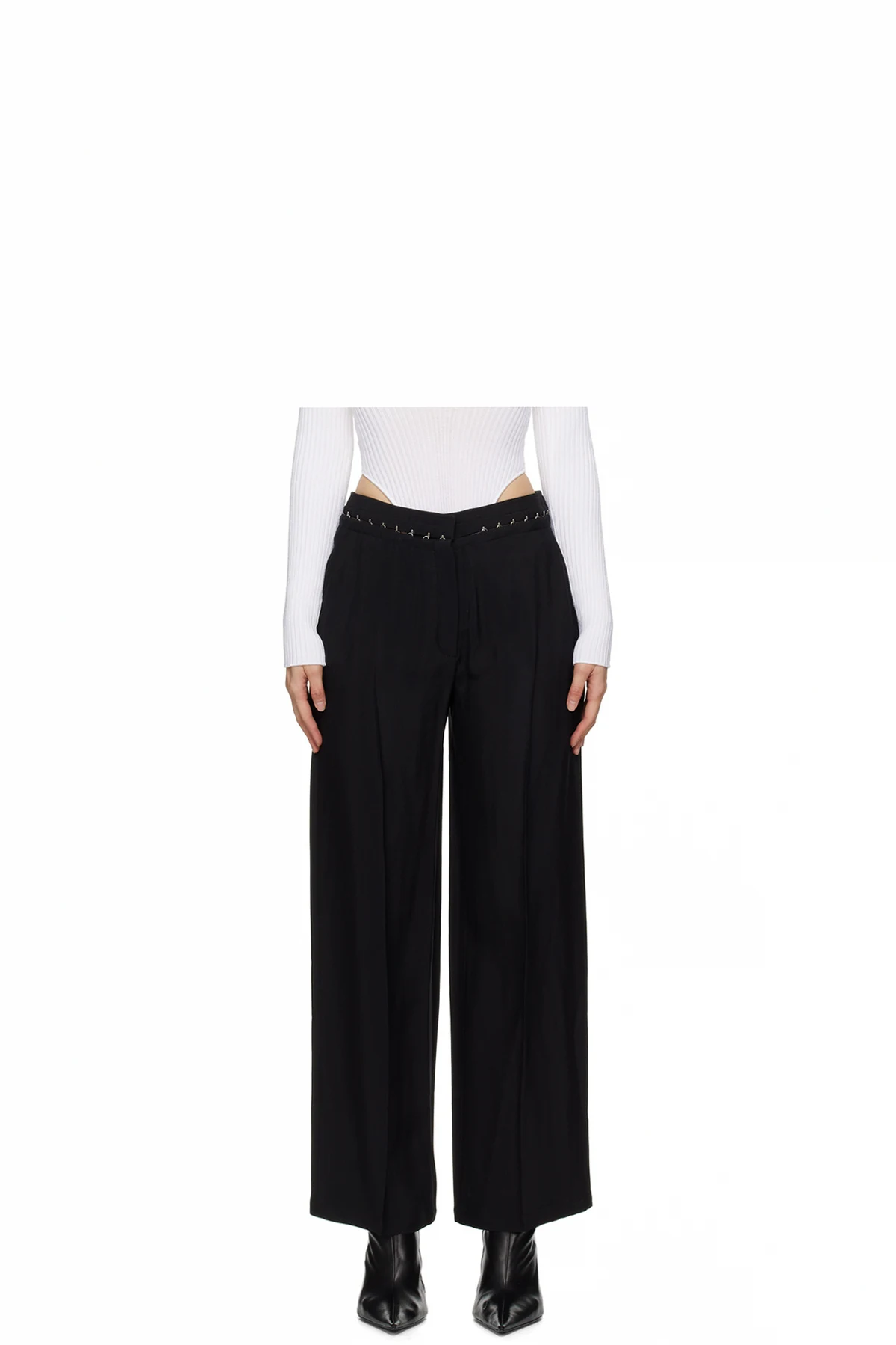 Black Hook & Eye Trousers