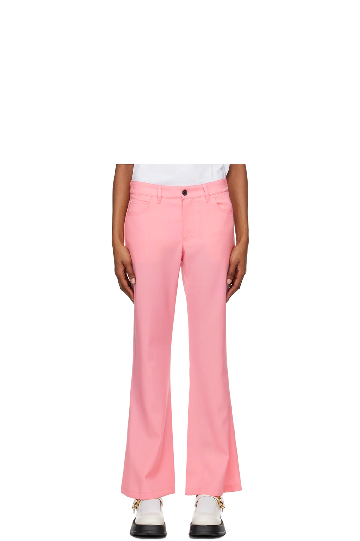 Pink Flared Trousers