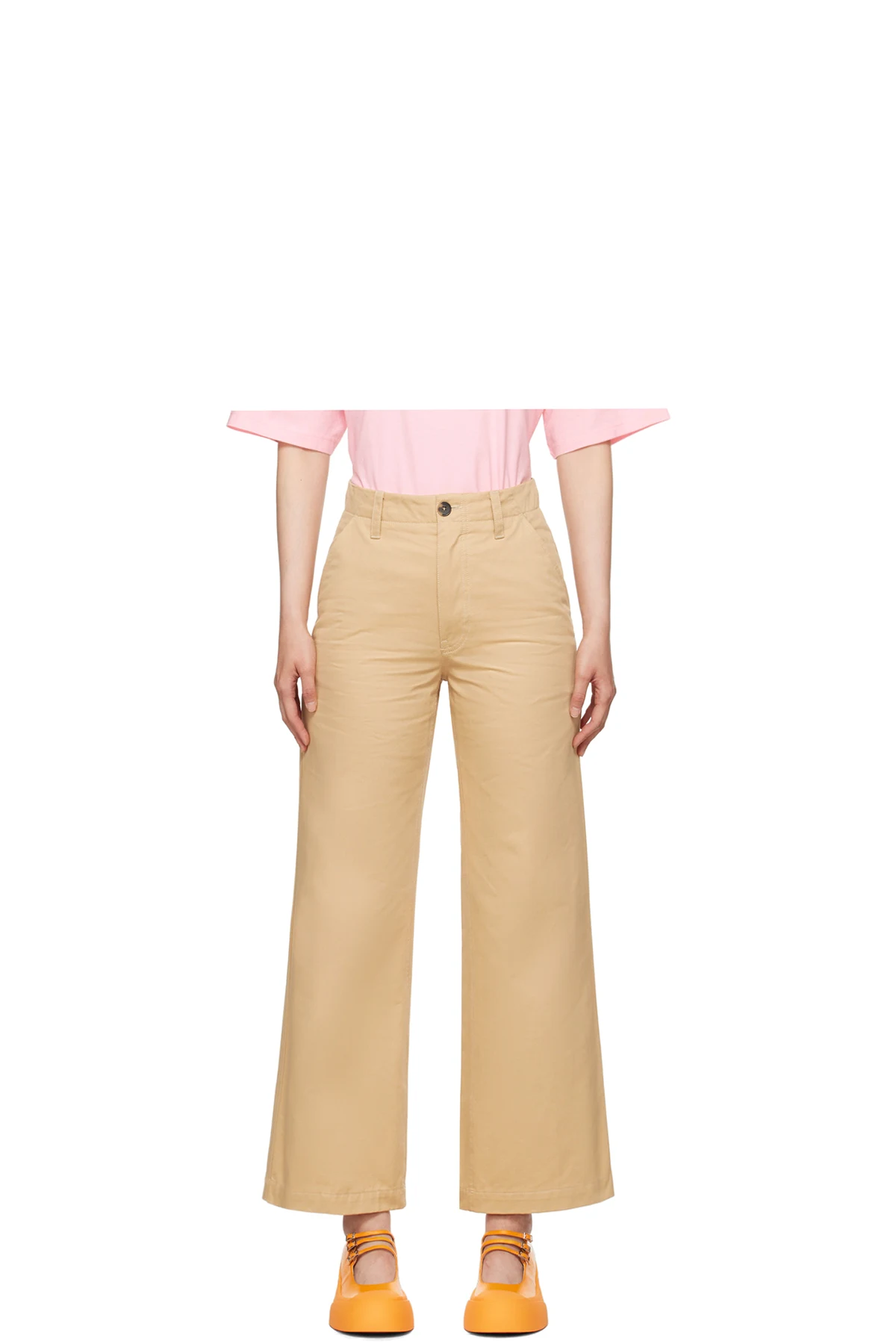 Tan Four-Pocket Trousers