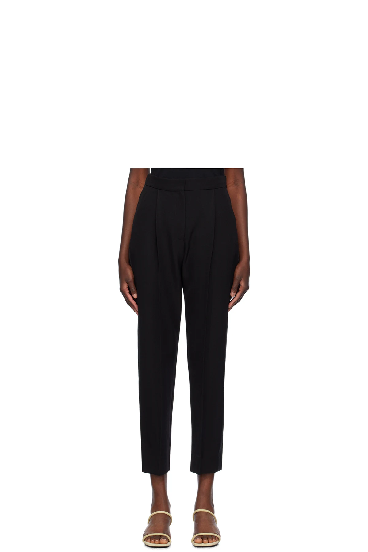 Black Cropped Trousers