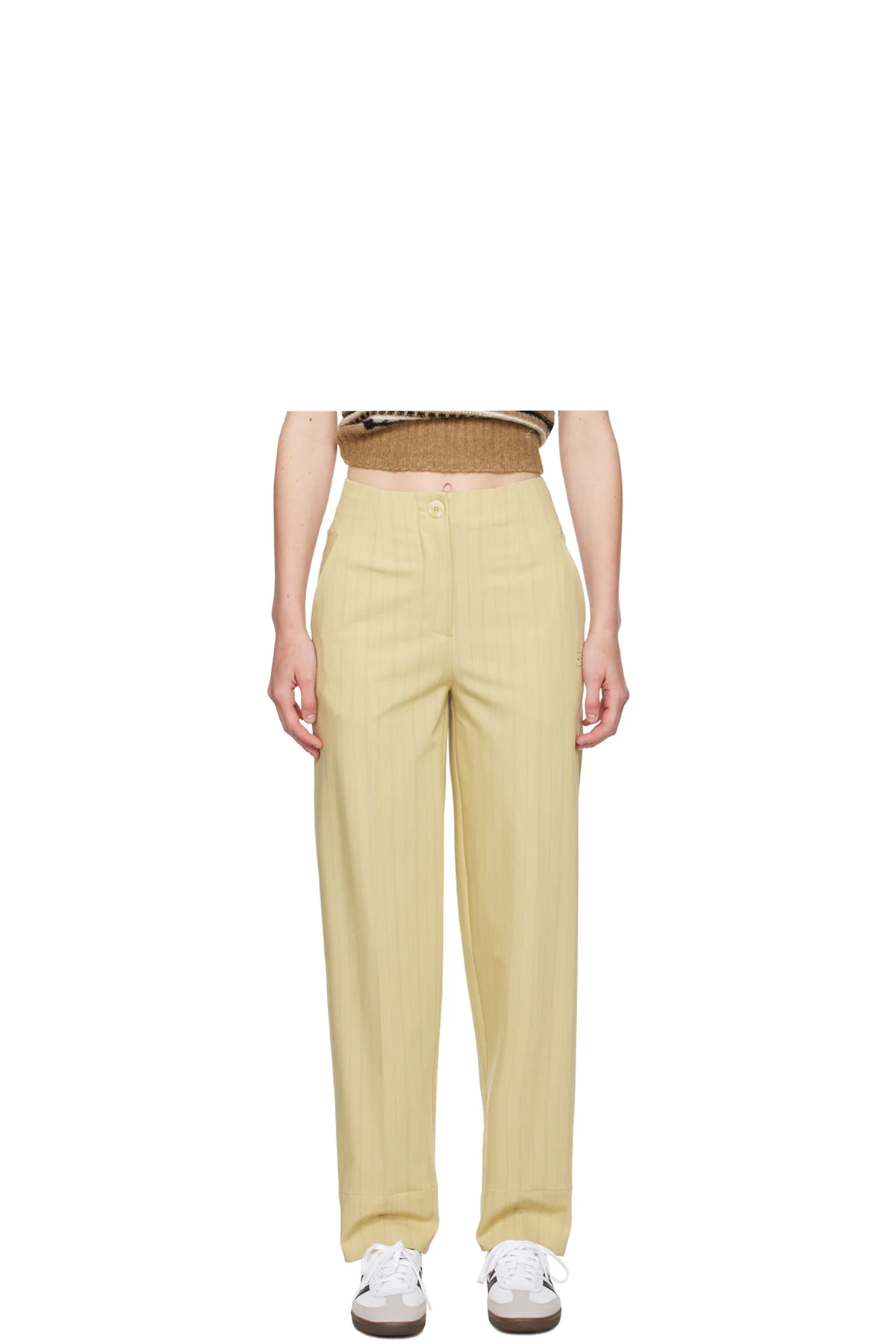 Beige Suiting Trousers