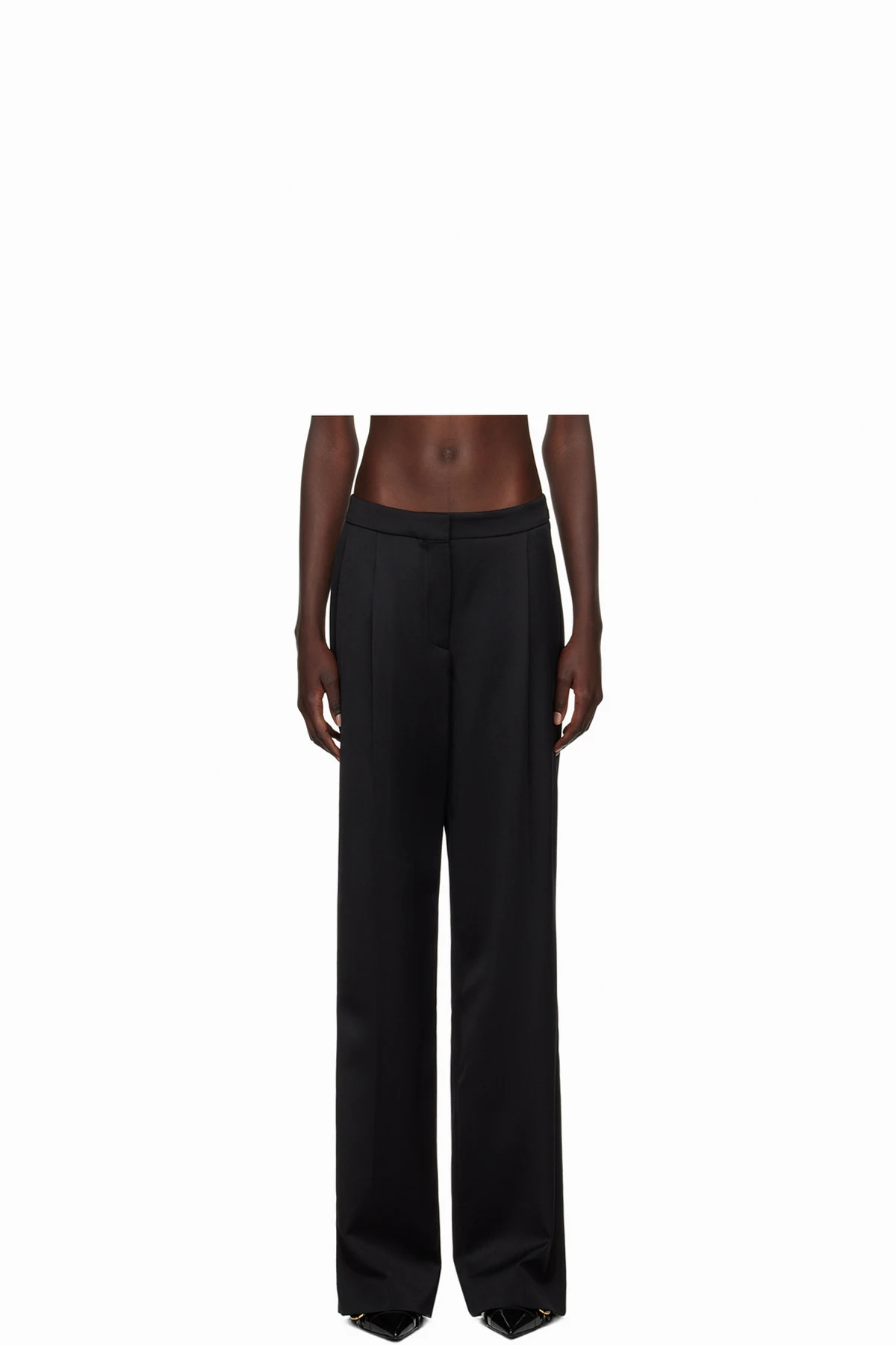 Black Wool Trousers