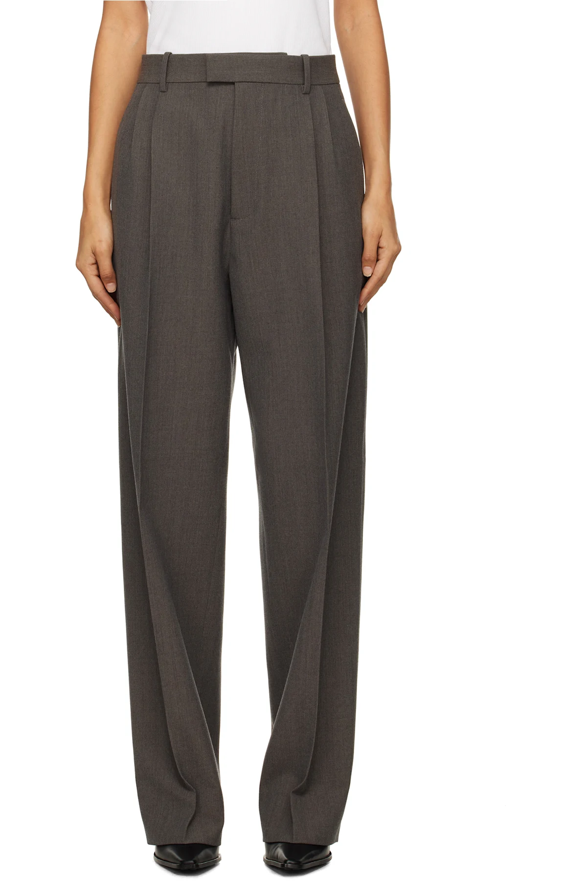 Gray Light Wool Trousers