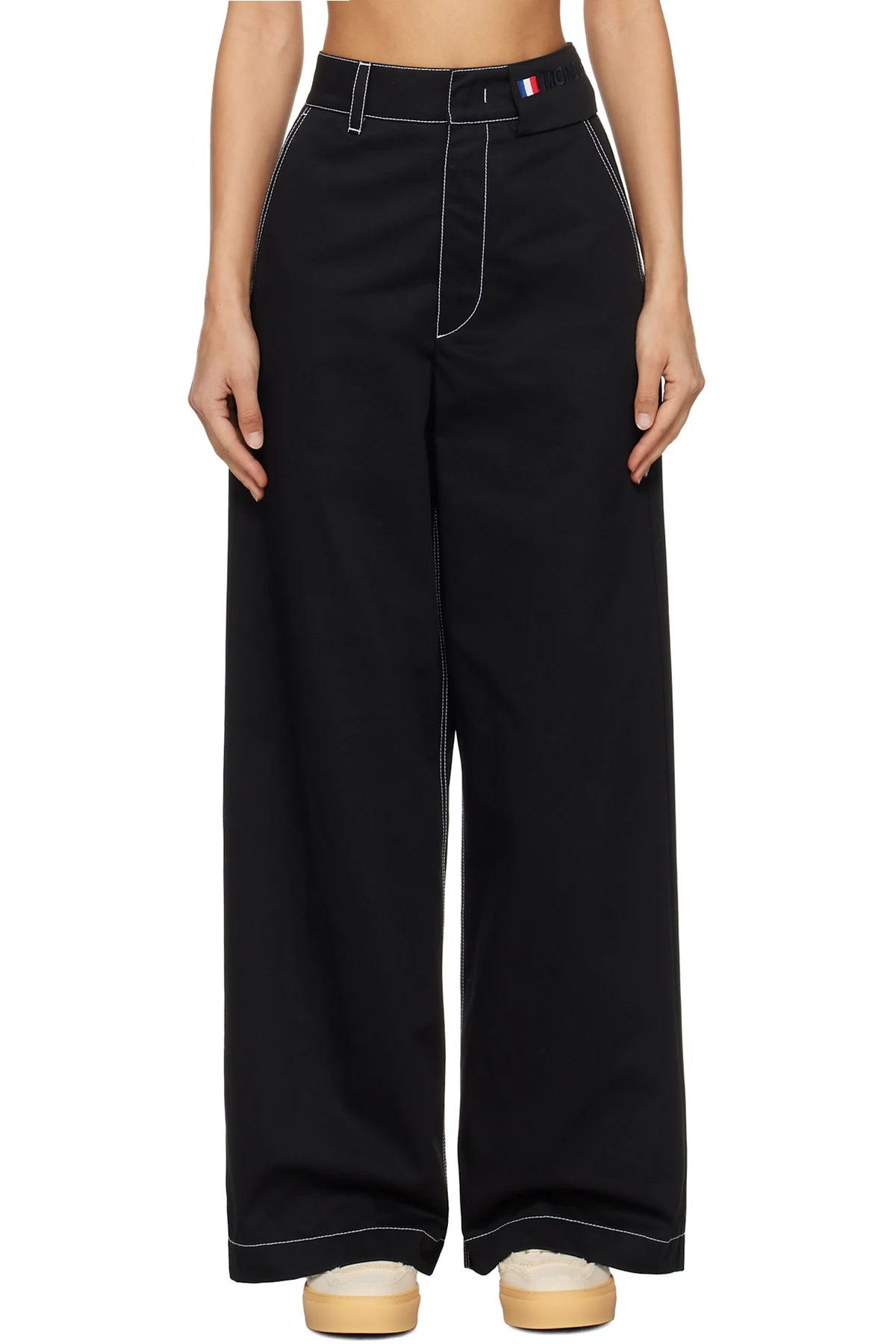 Moncler x Palm Angels Black Contrast Trousers