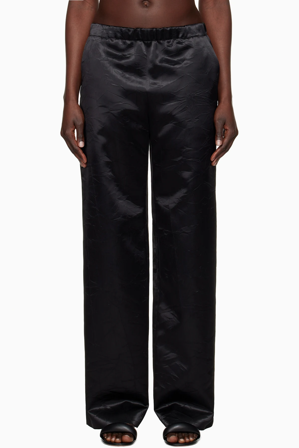 Black Fluid Trousers
