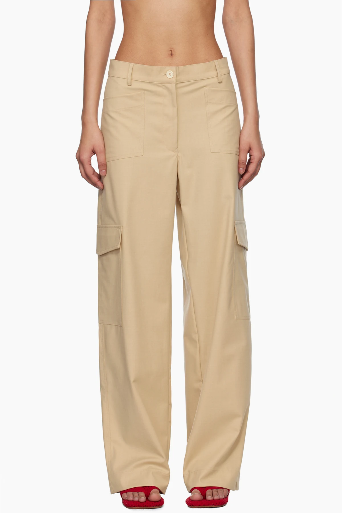 Beige Audrey Trousers