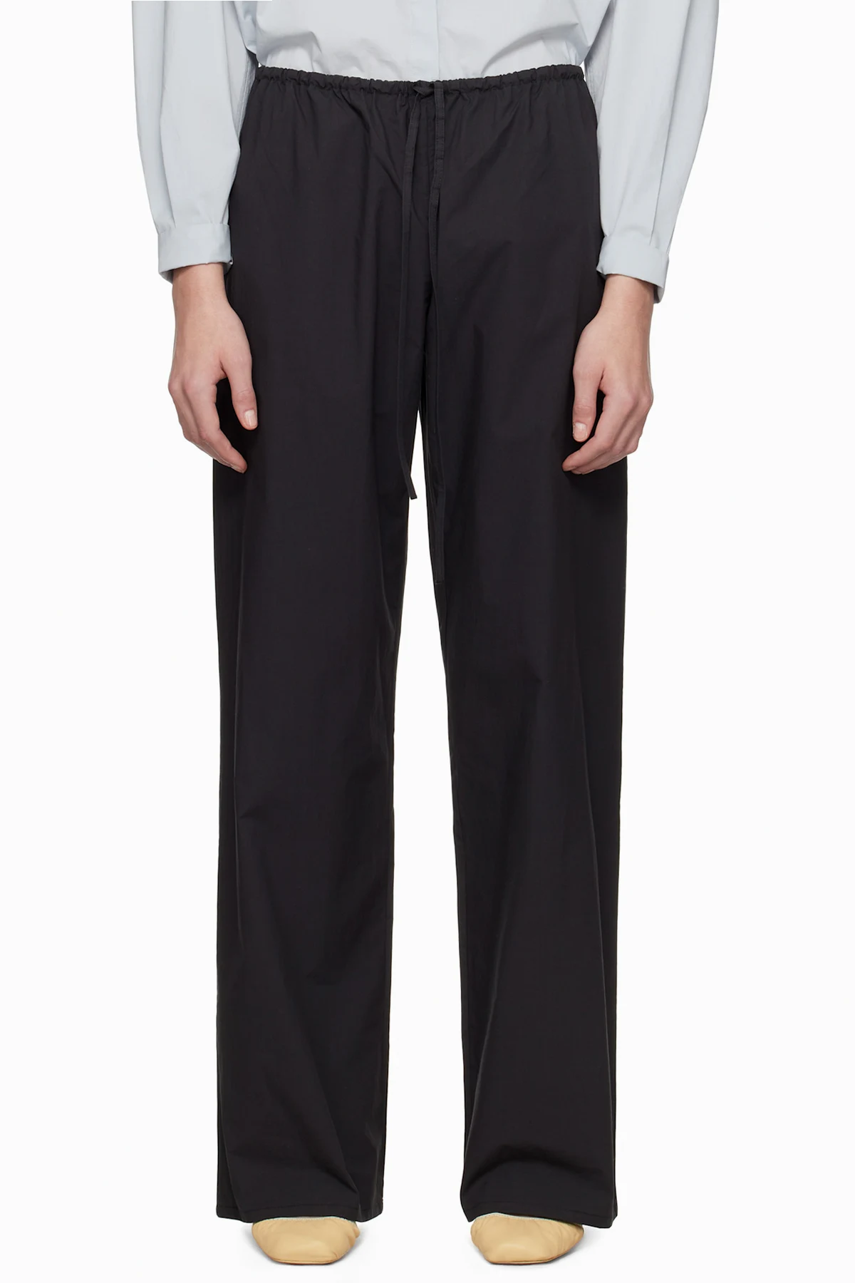 Black Drawcord Trousers