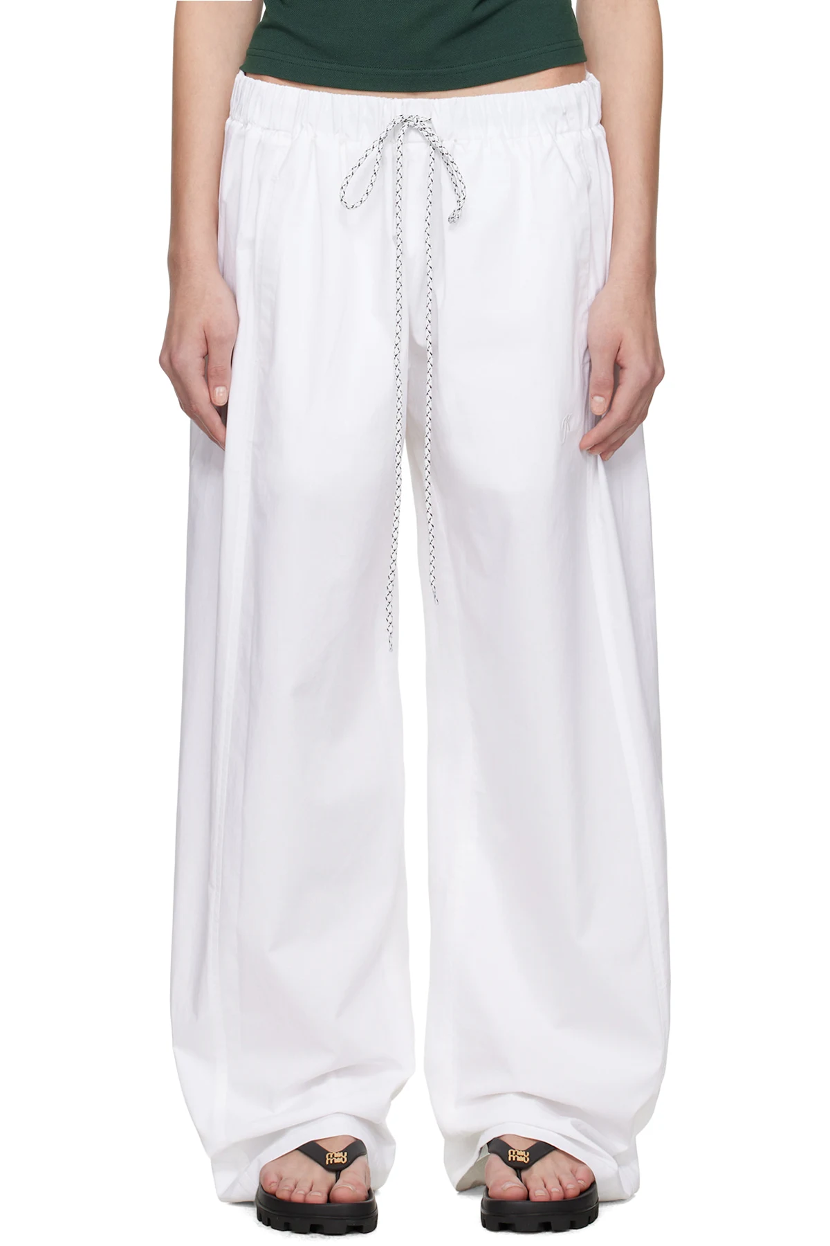 White 50-50 Trousers
