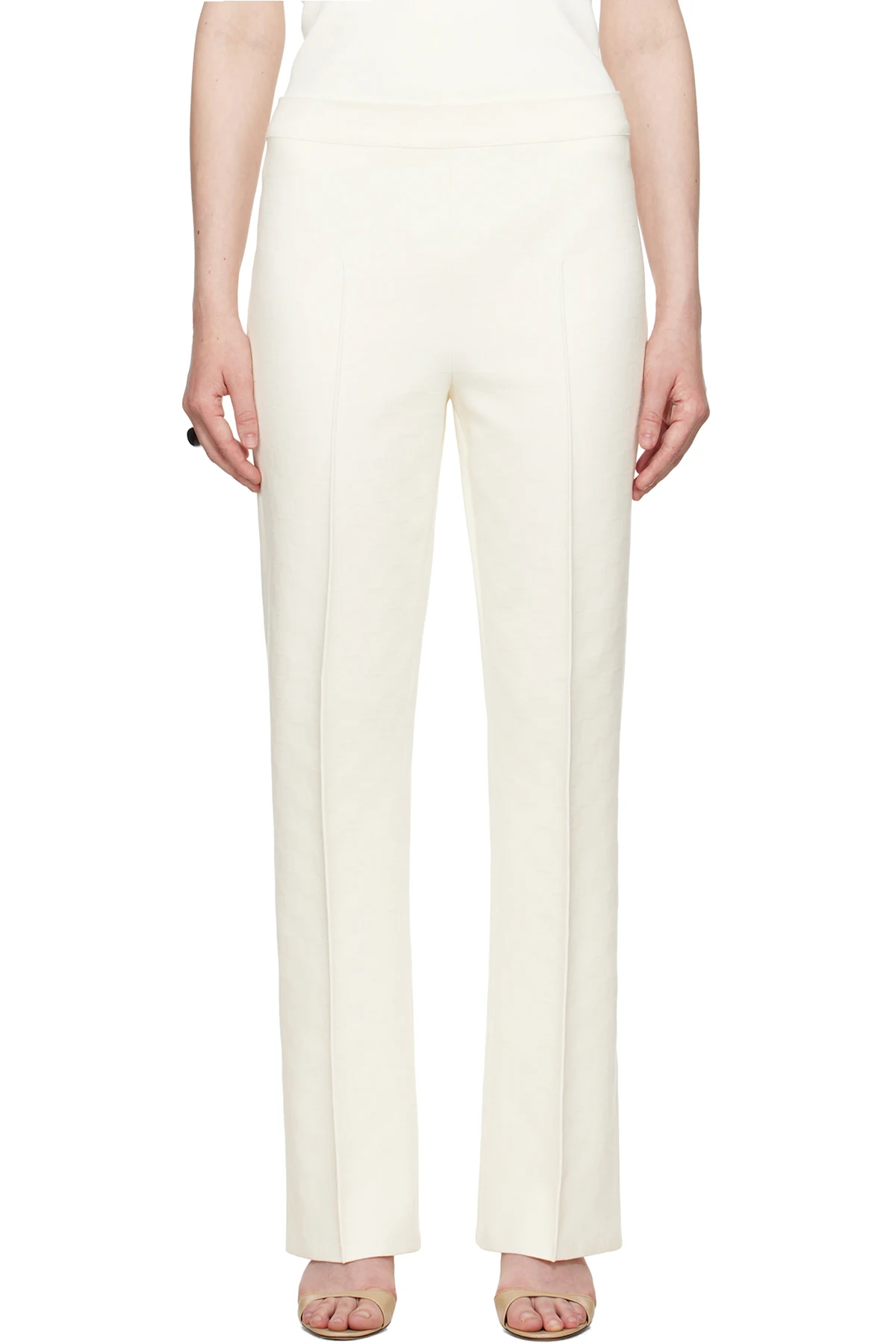 SSENSE Exclusive Bridal Capsule Long Kick Trousers