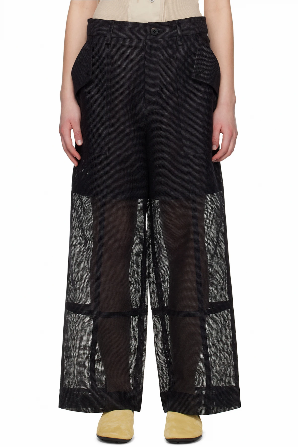 Black Papyrus Trousers