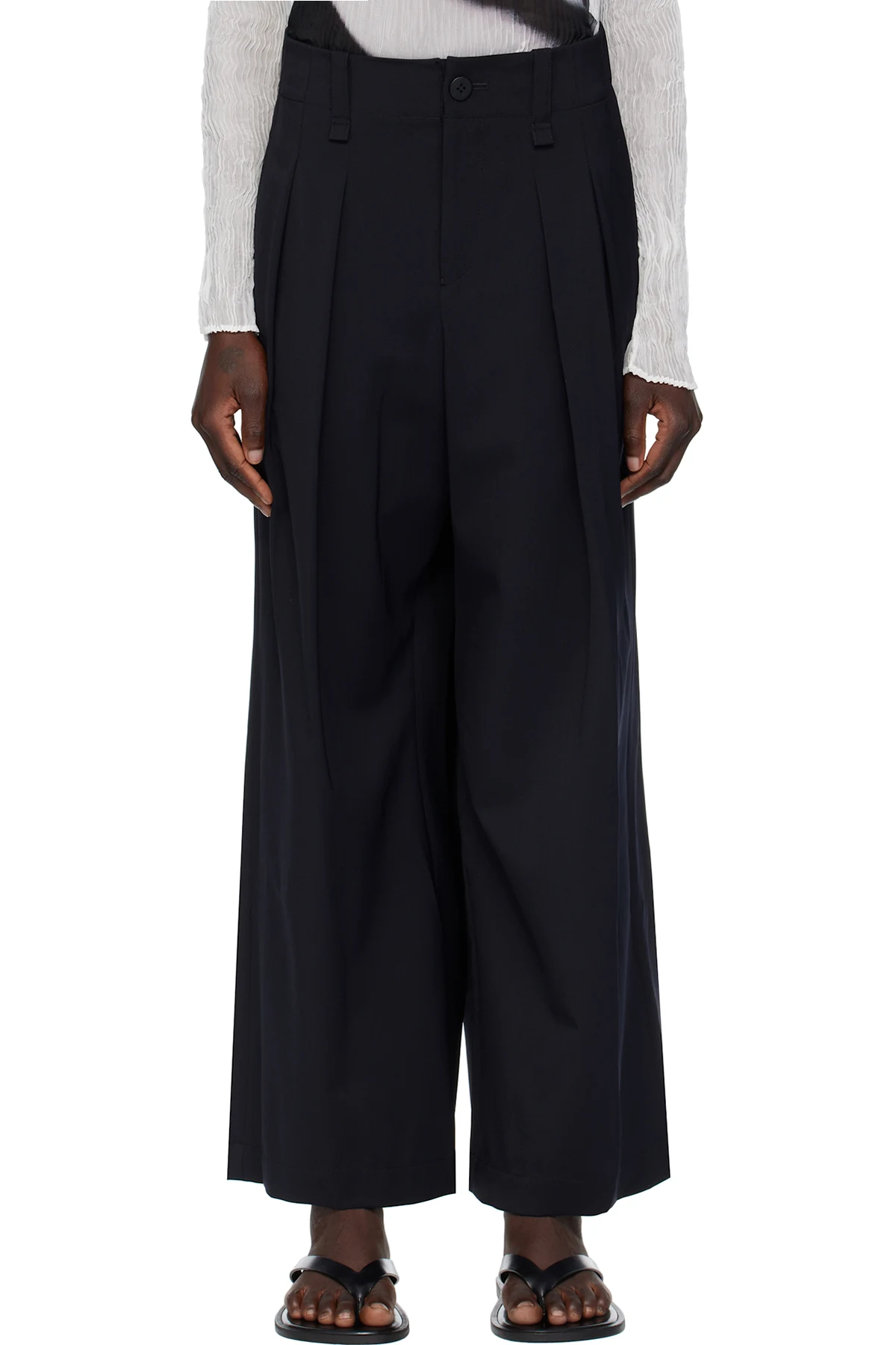 Black Round Trousers