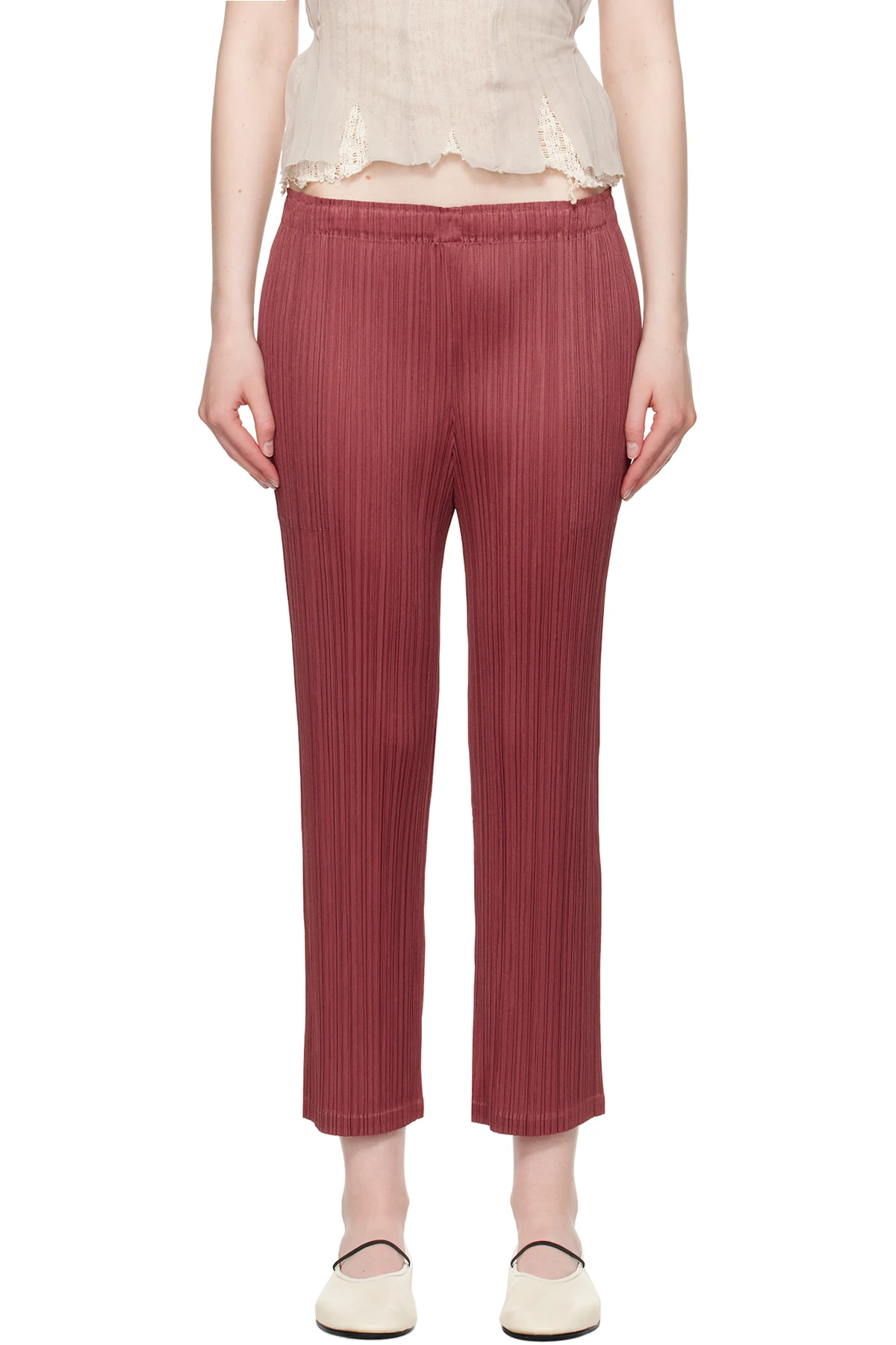Burgundy Monthly Colors May Trousers