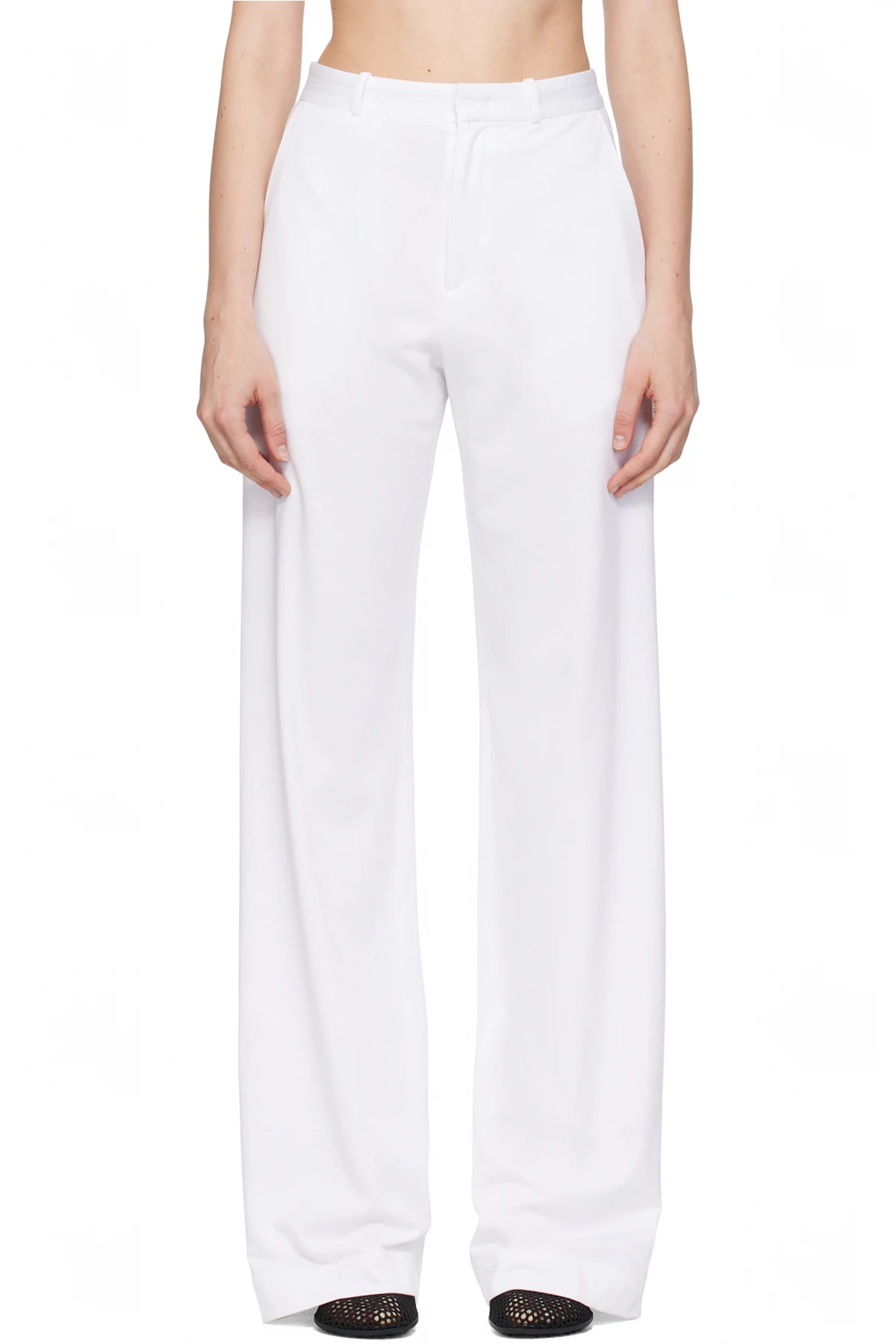 White Classic Trousers