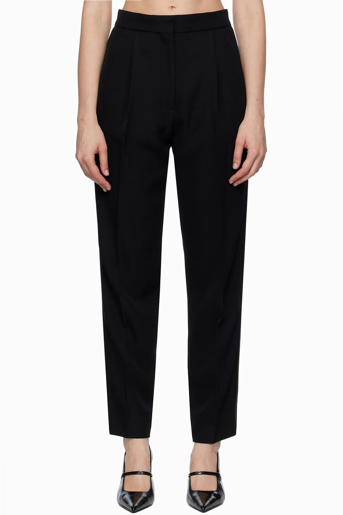 Black Straight Trousers