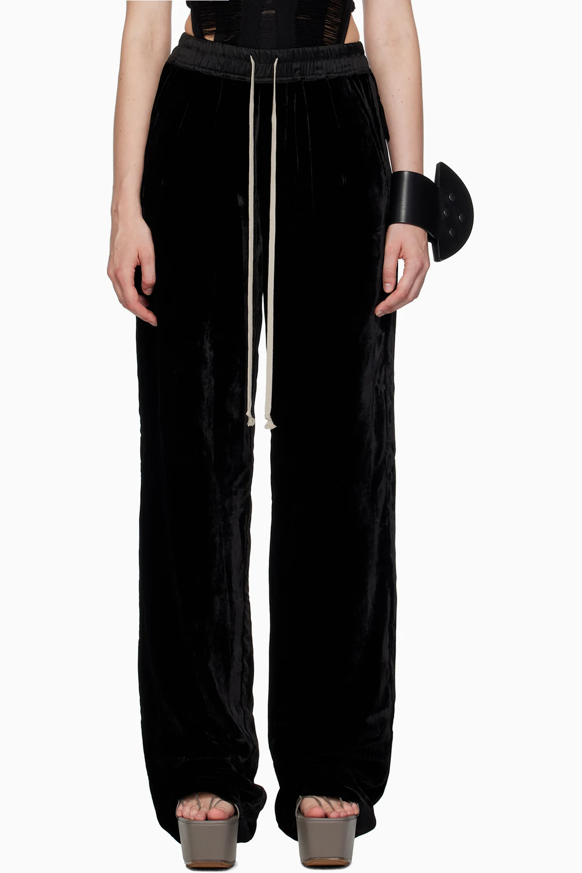 Black Concordians Dietrich Drawstring Trousers