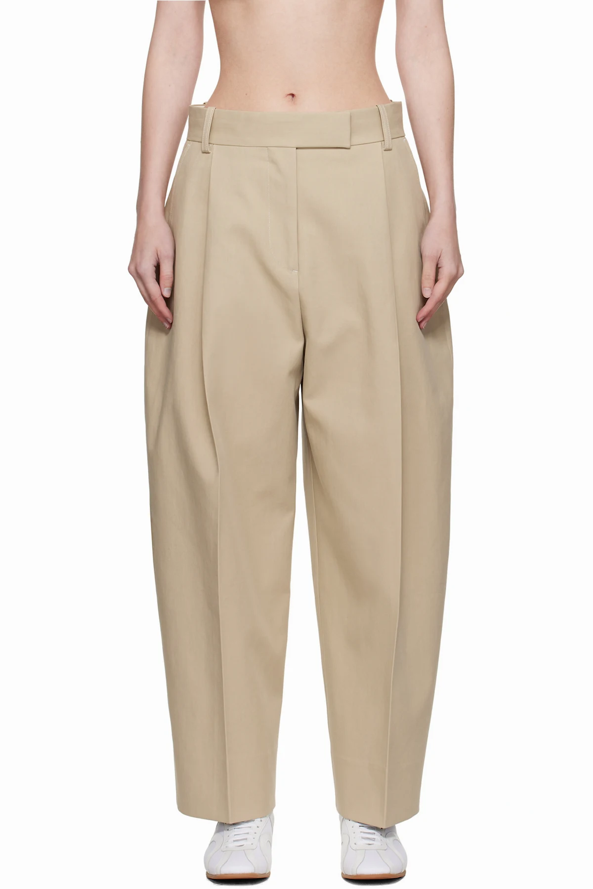 Beige Nasser Trousers