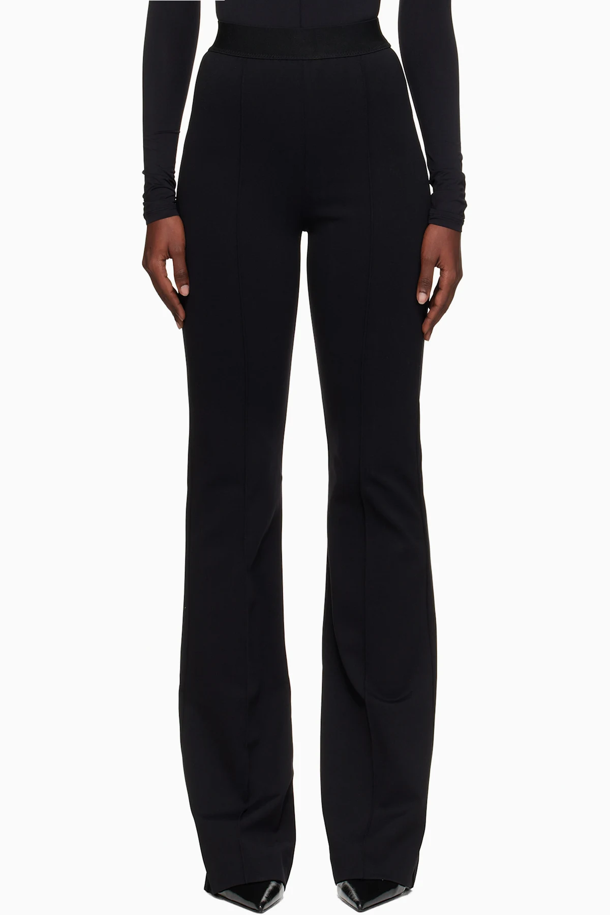 Black Rosie Huntington-Whiteley Edition Flared Trousers