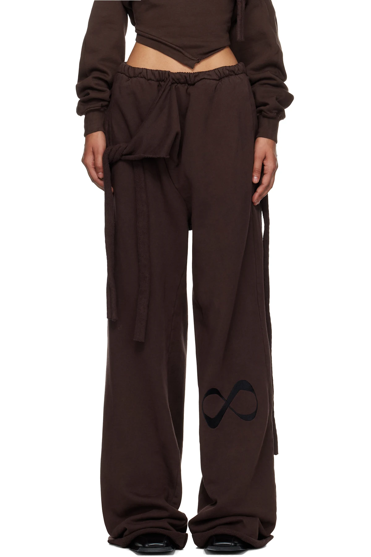 Brown Otto Wrap Sweatpants