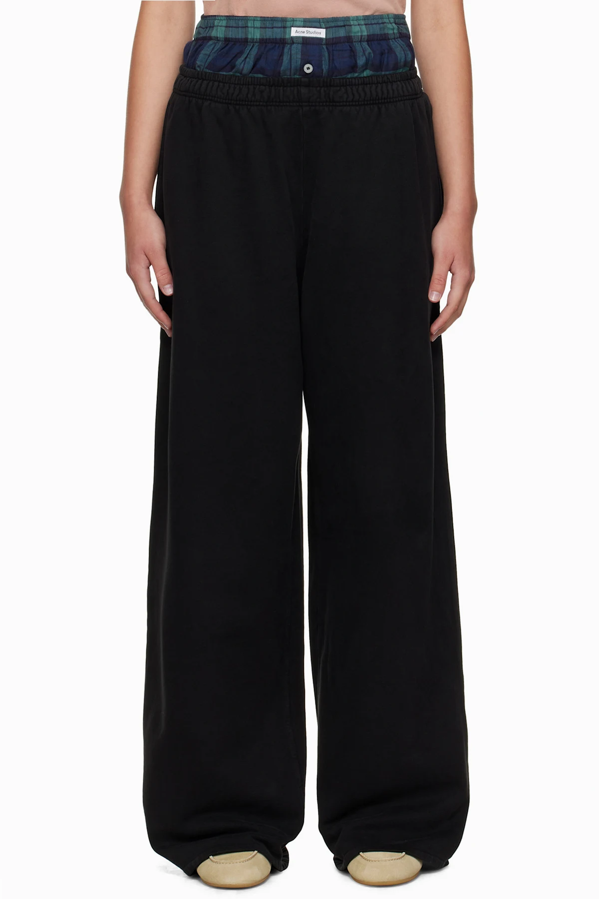 Black Layered Sweatpants