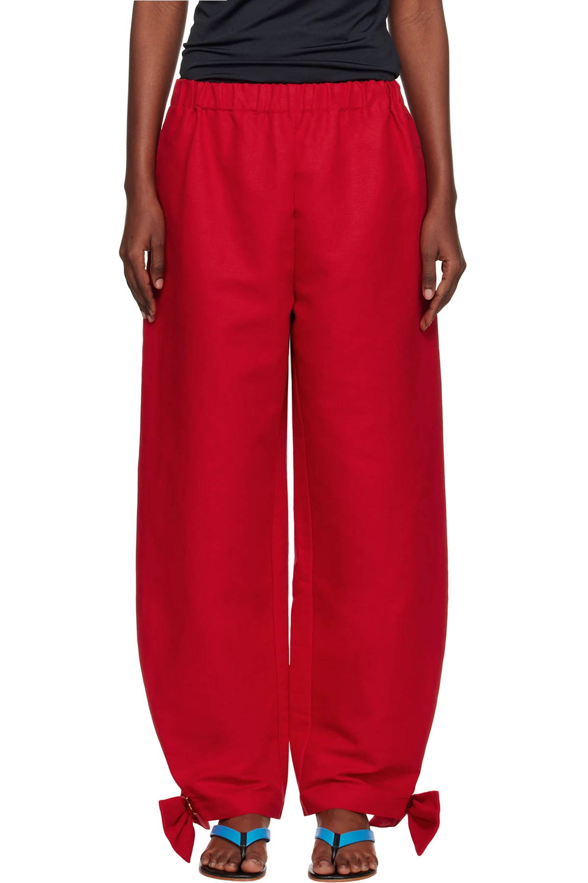 Red Coco With Bows Trousers